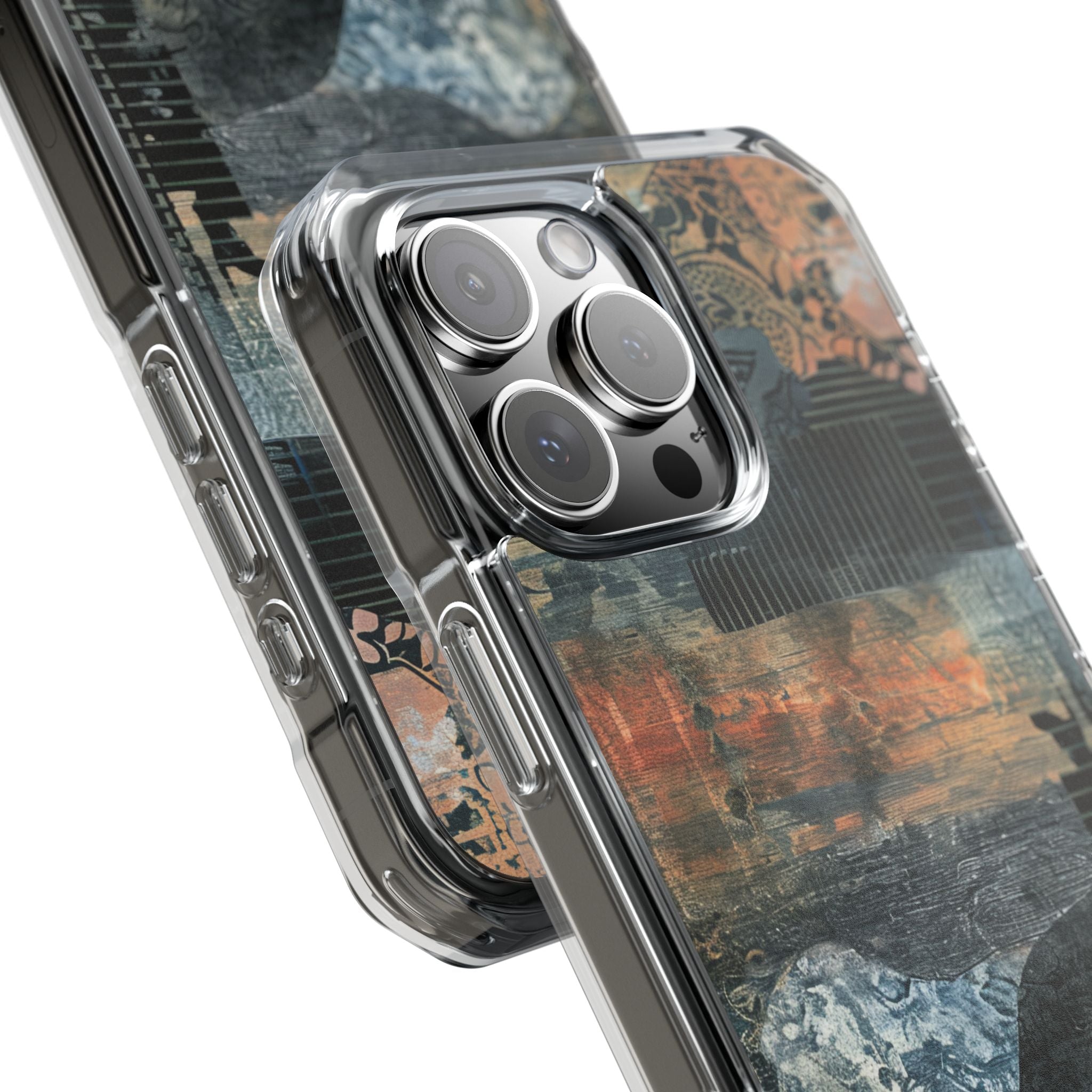 Rust Bloom Tangle iPhone 16 - Impact Clear+