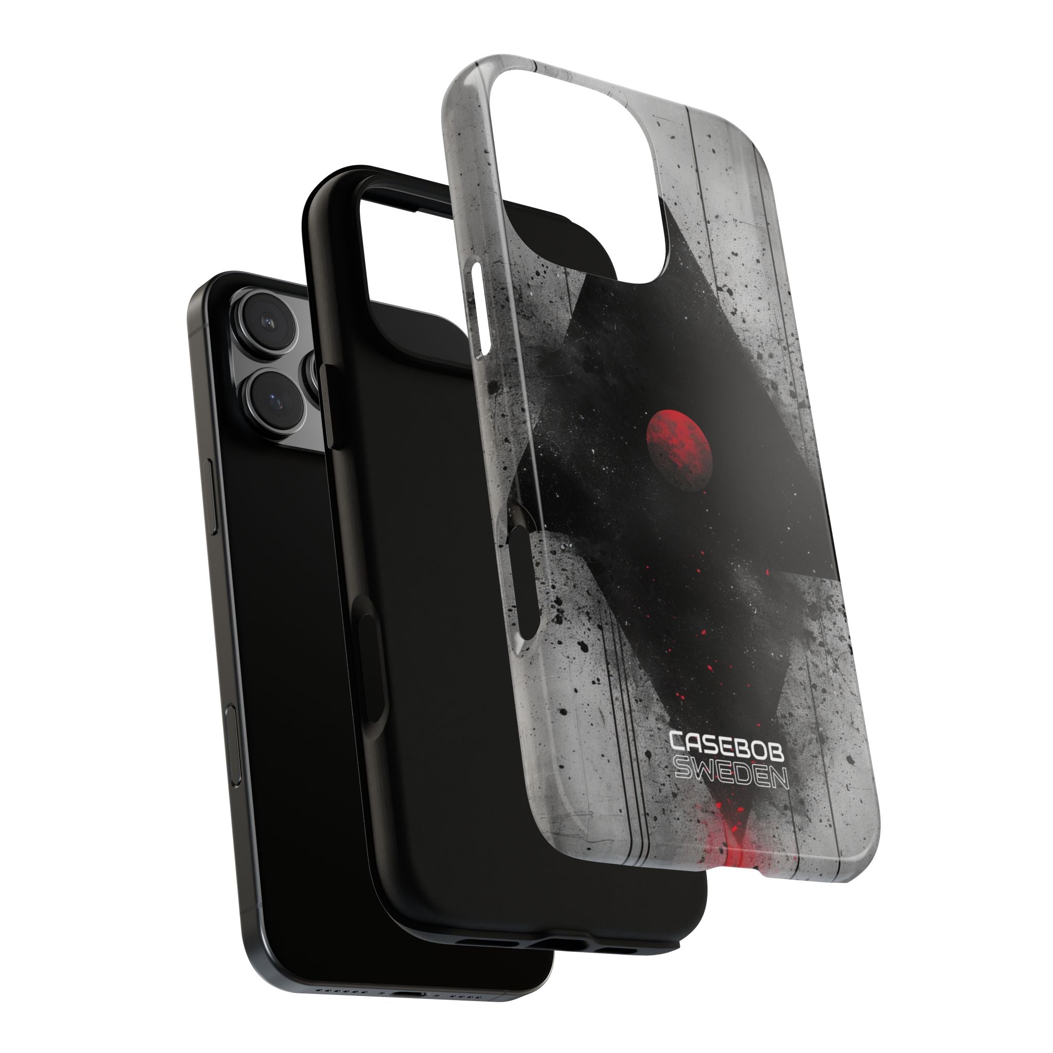 Crimson Core Geometry iPhone 16 - Tough