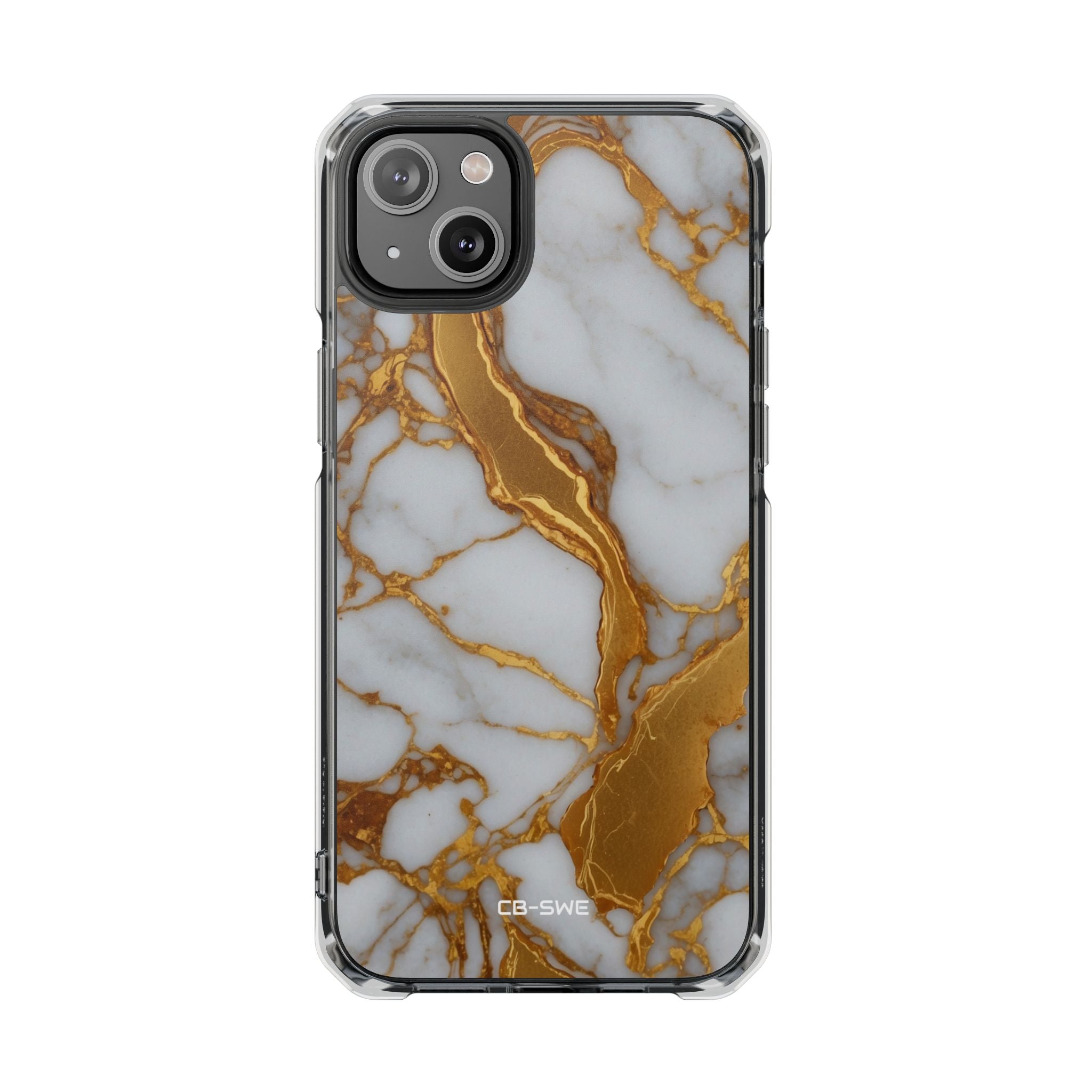 Golden Veins Flow iPhone Case - Impact