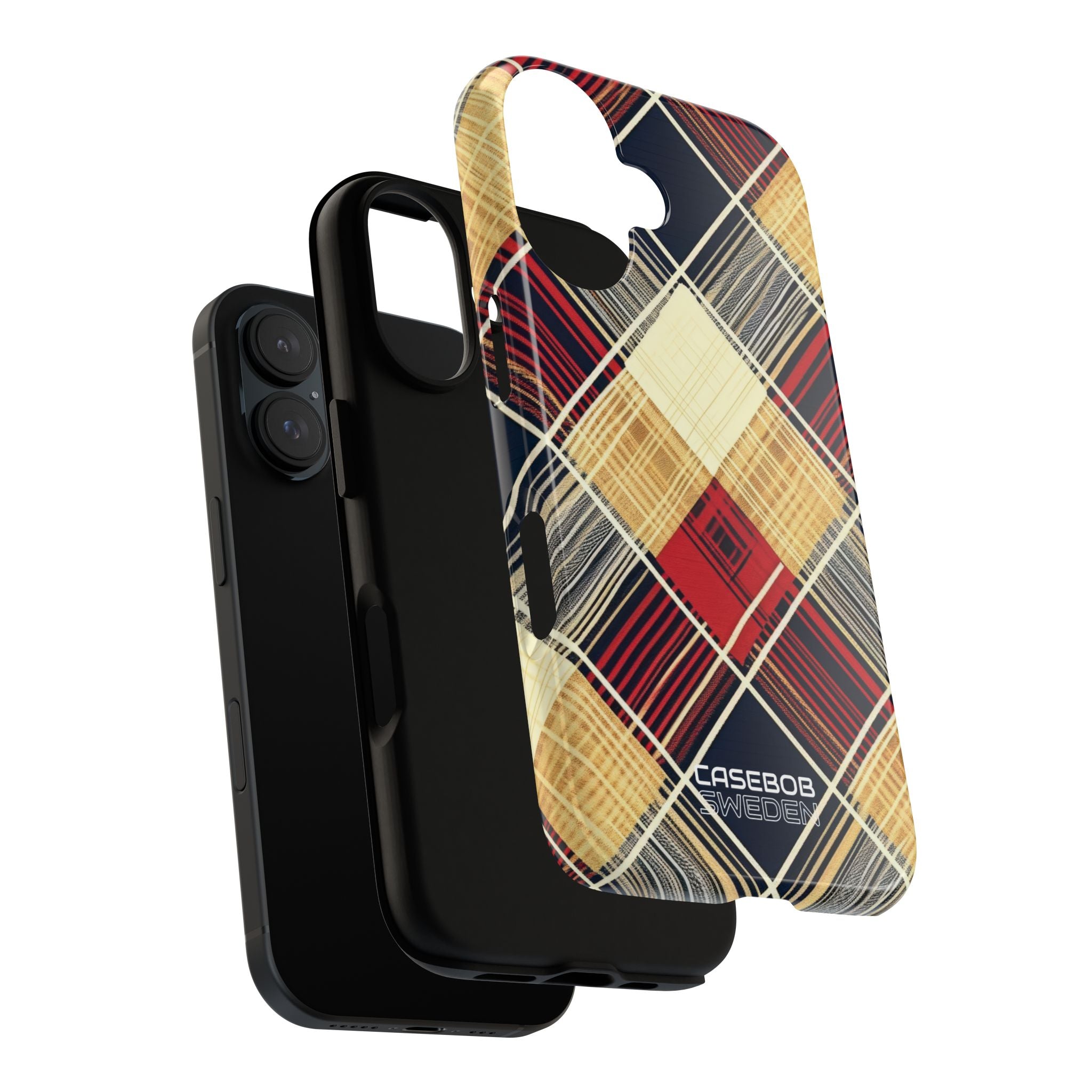 Plaid Diamond Tapestry iPhone 16 - Tough