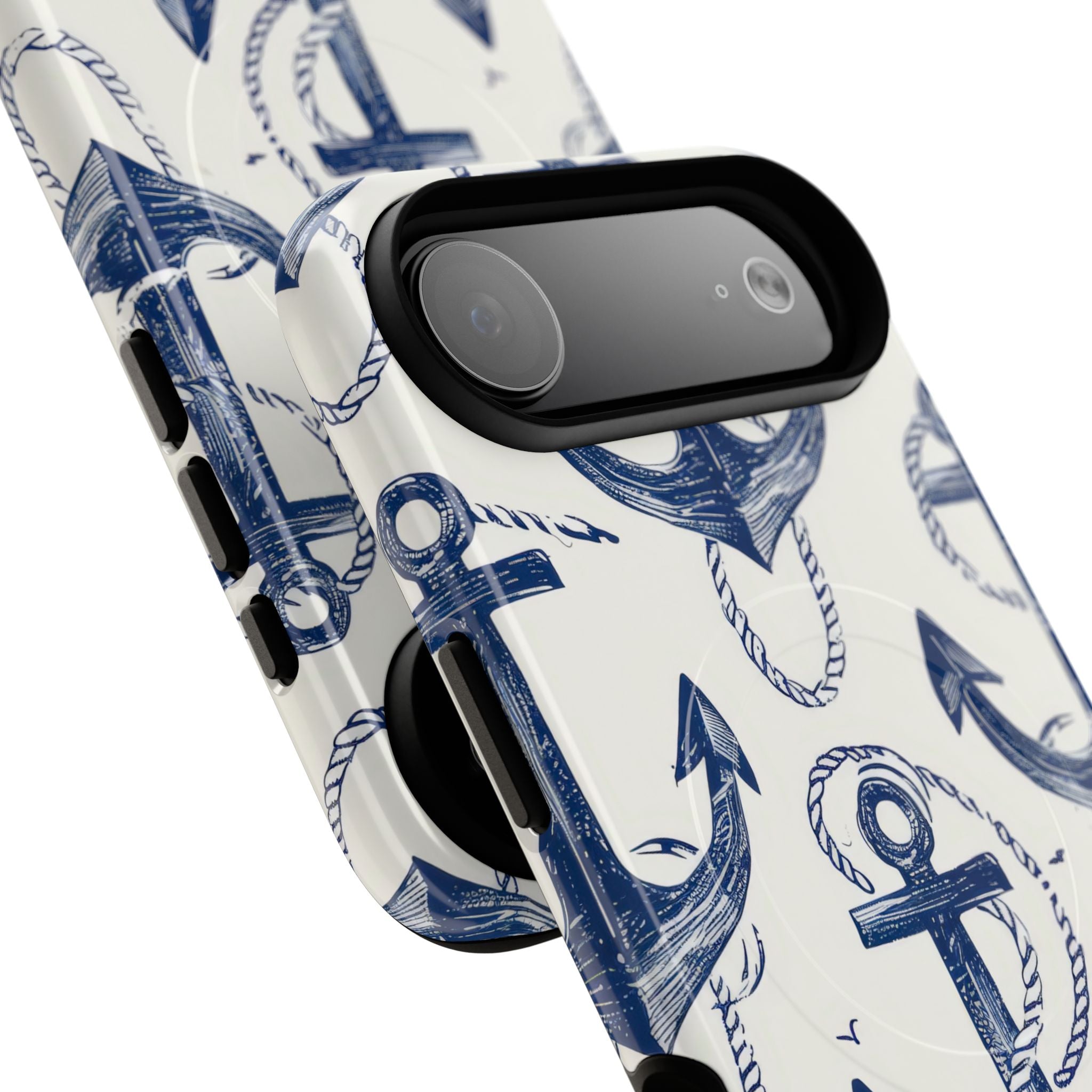 Navy Anchor Loop iPhone 17 Air Case - Tough+