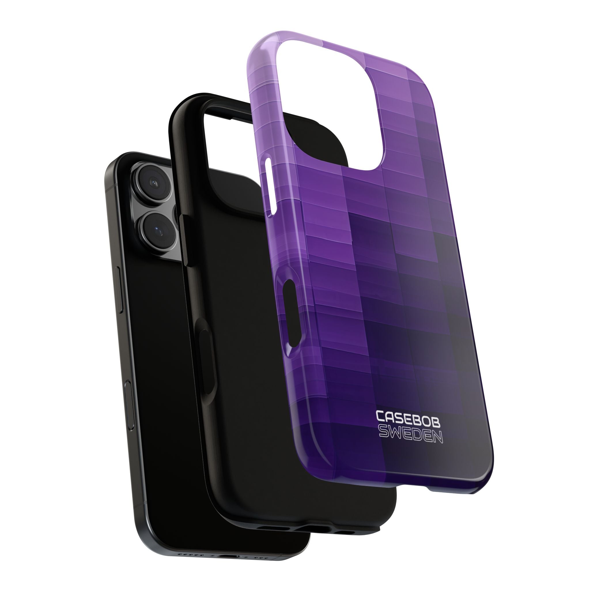 Paarse Horizon Raster iPhone 16 - Tough