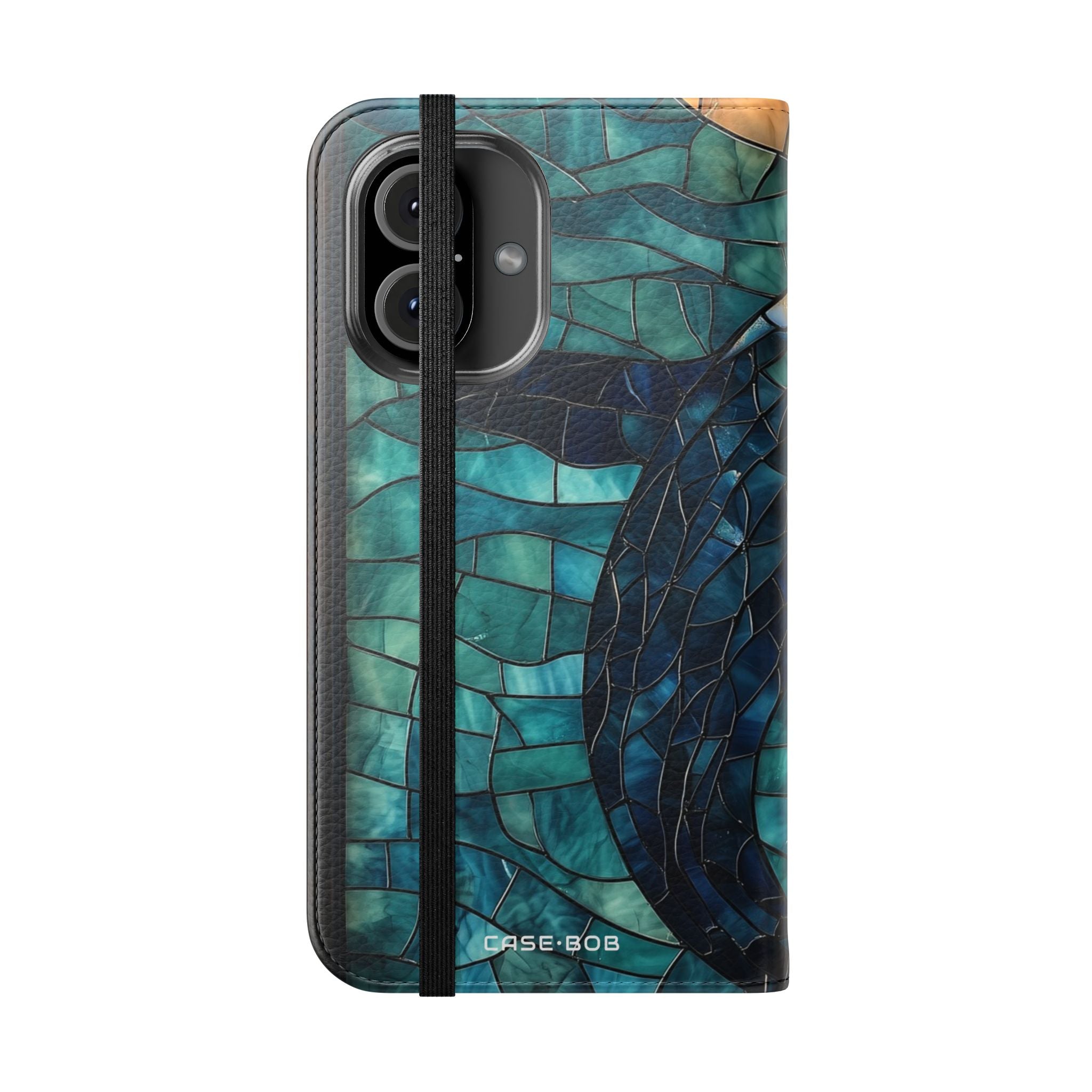 Blue Whale Mosaic - iPhone 16 Case - Wallet