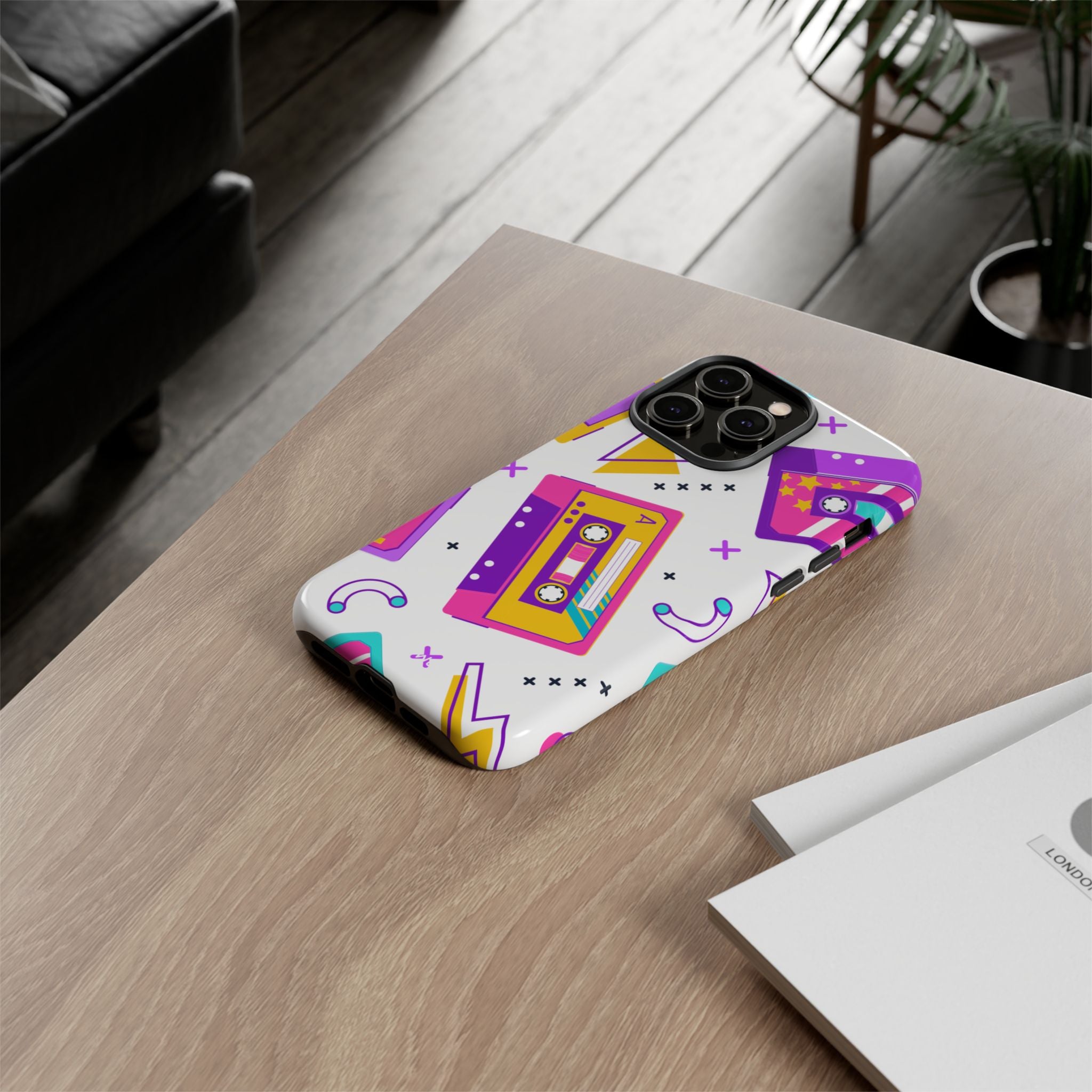 Retro Cassette Chaos - iPhone Case