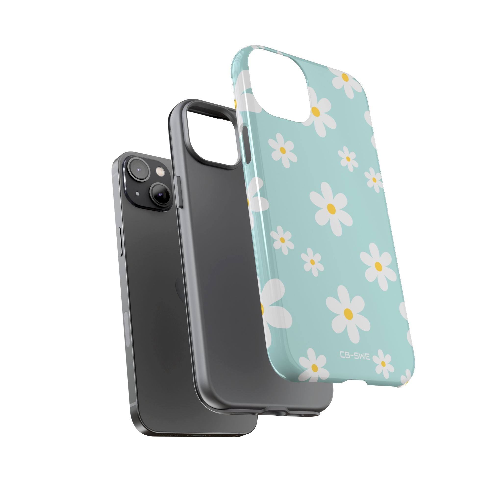 Daisies On Blue - iPhone Case