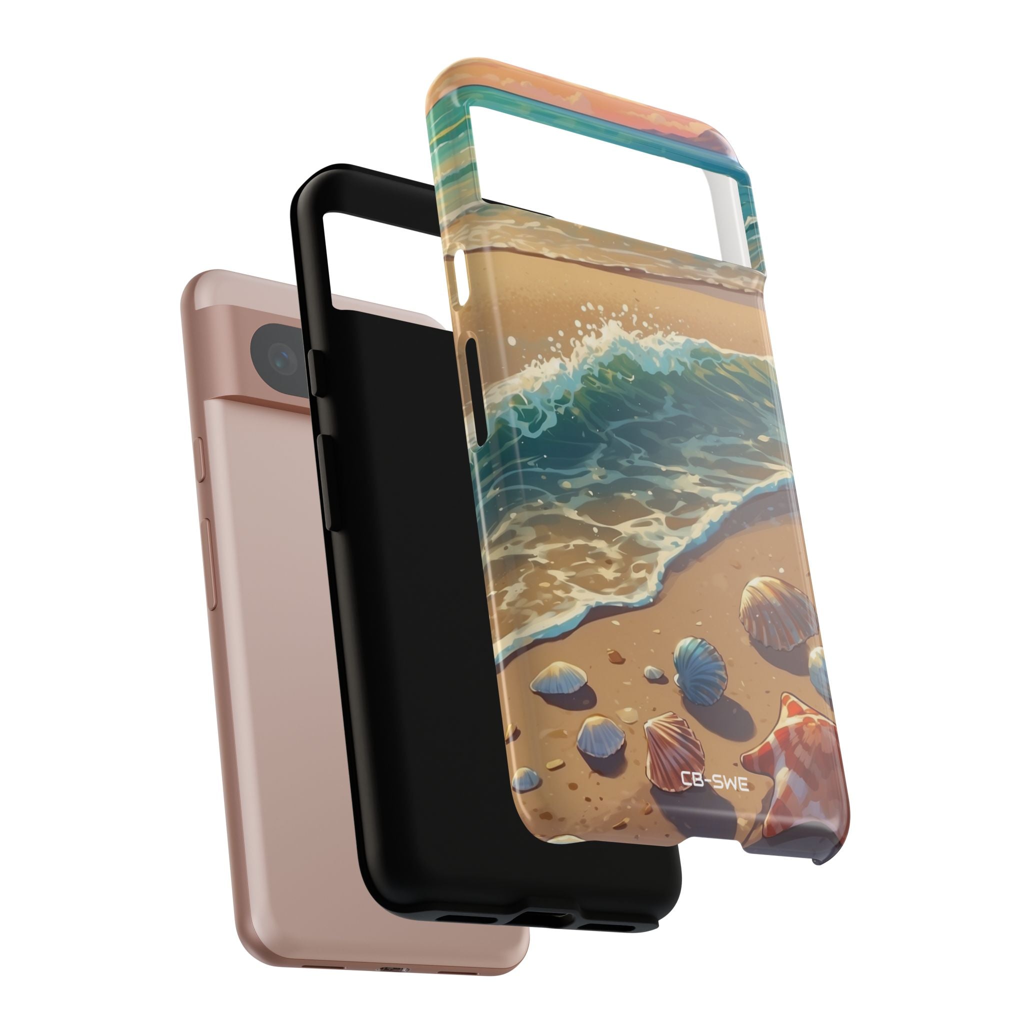 Seashells Kiss Shore - Google Pixel Case