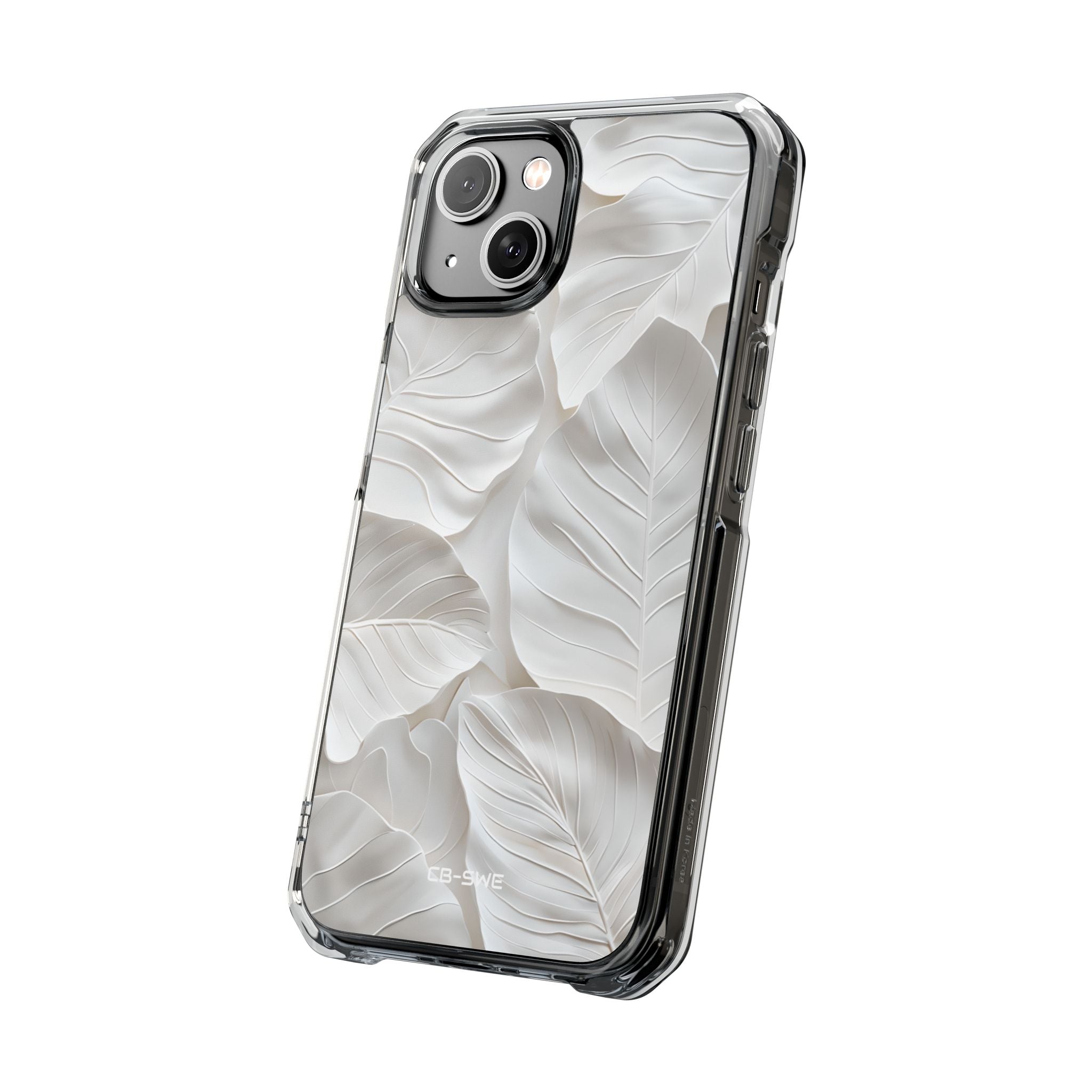 Elegant Leaf Relief iPhone Case - Impact