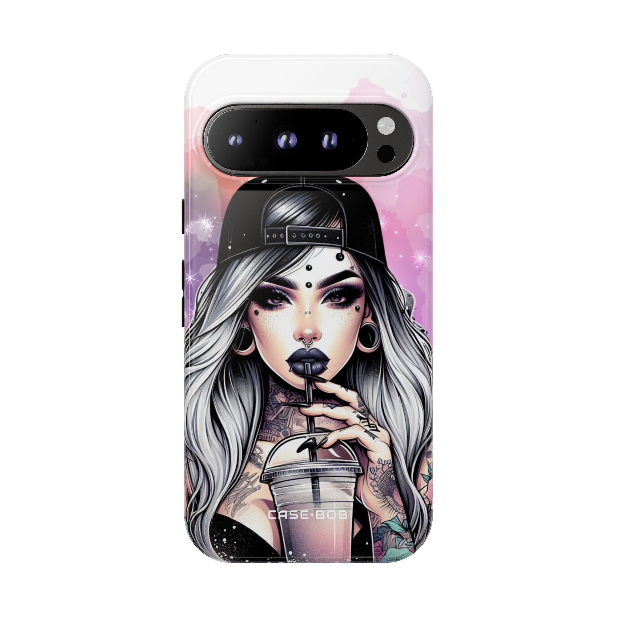 Silver Sip Nebula Google Pixel 9 Pro Case - Tough