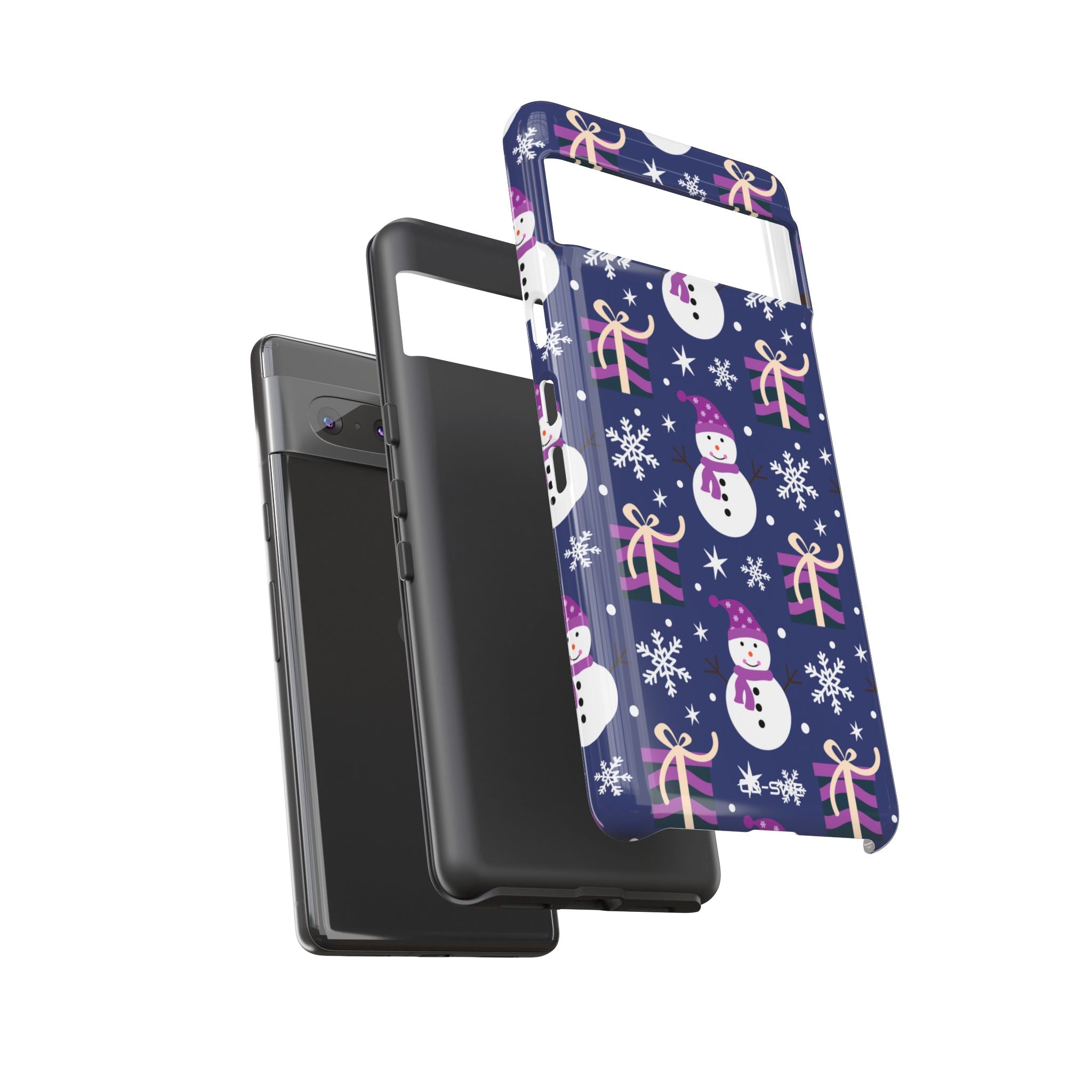 Snowmen Celebrate Joy - Google Pixel Case