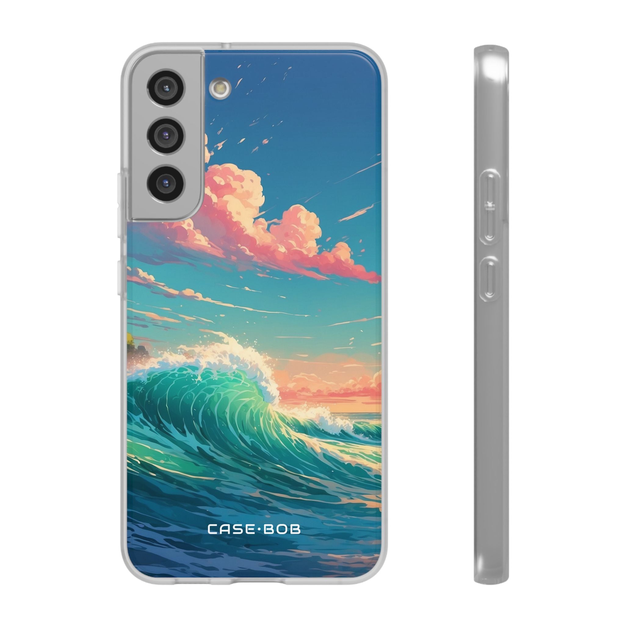 Turquoise Curl Samsung S22 Plus Case - Soft