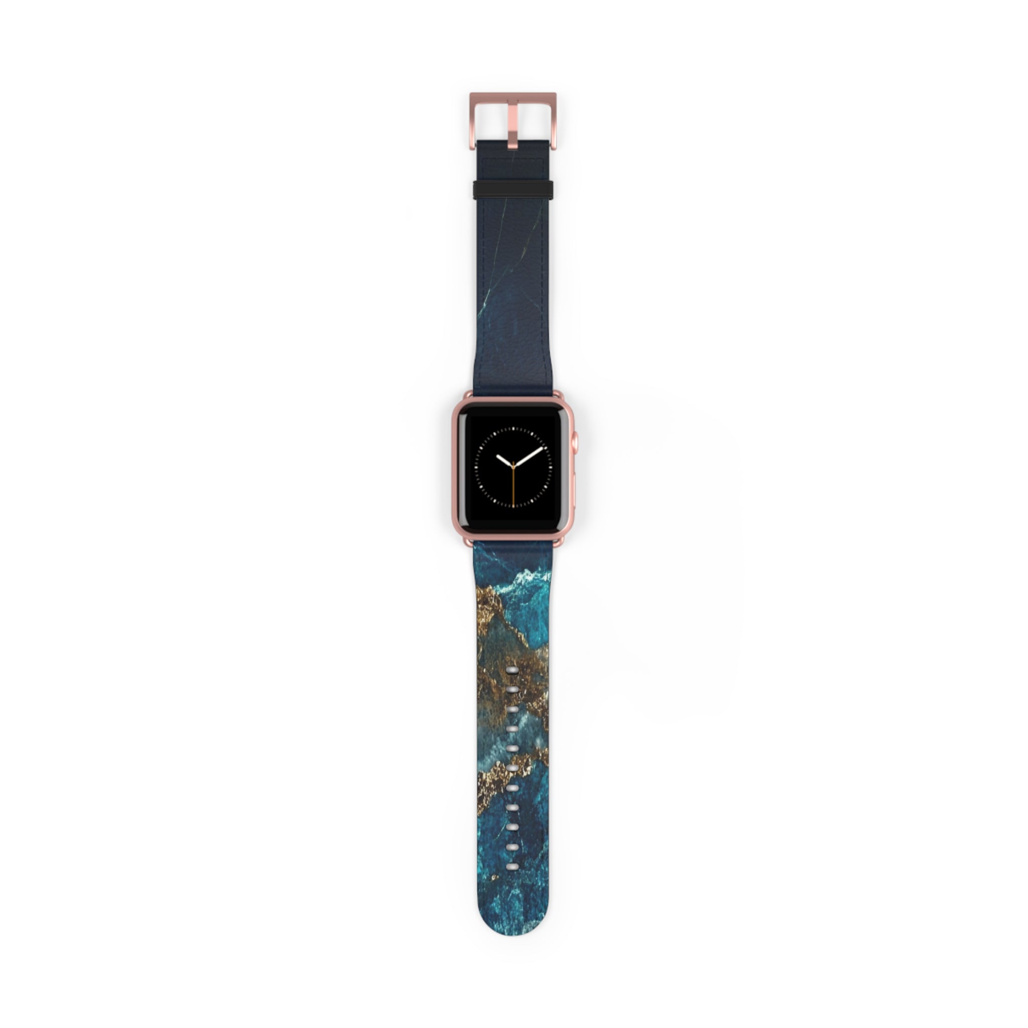 Golden Fracture Teal - Watch Band