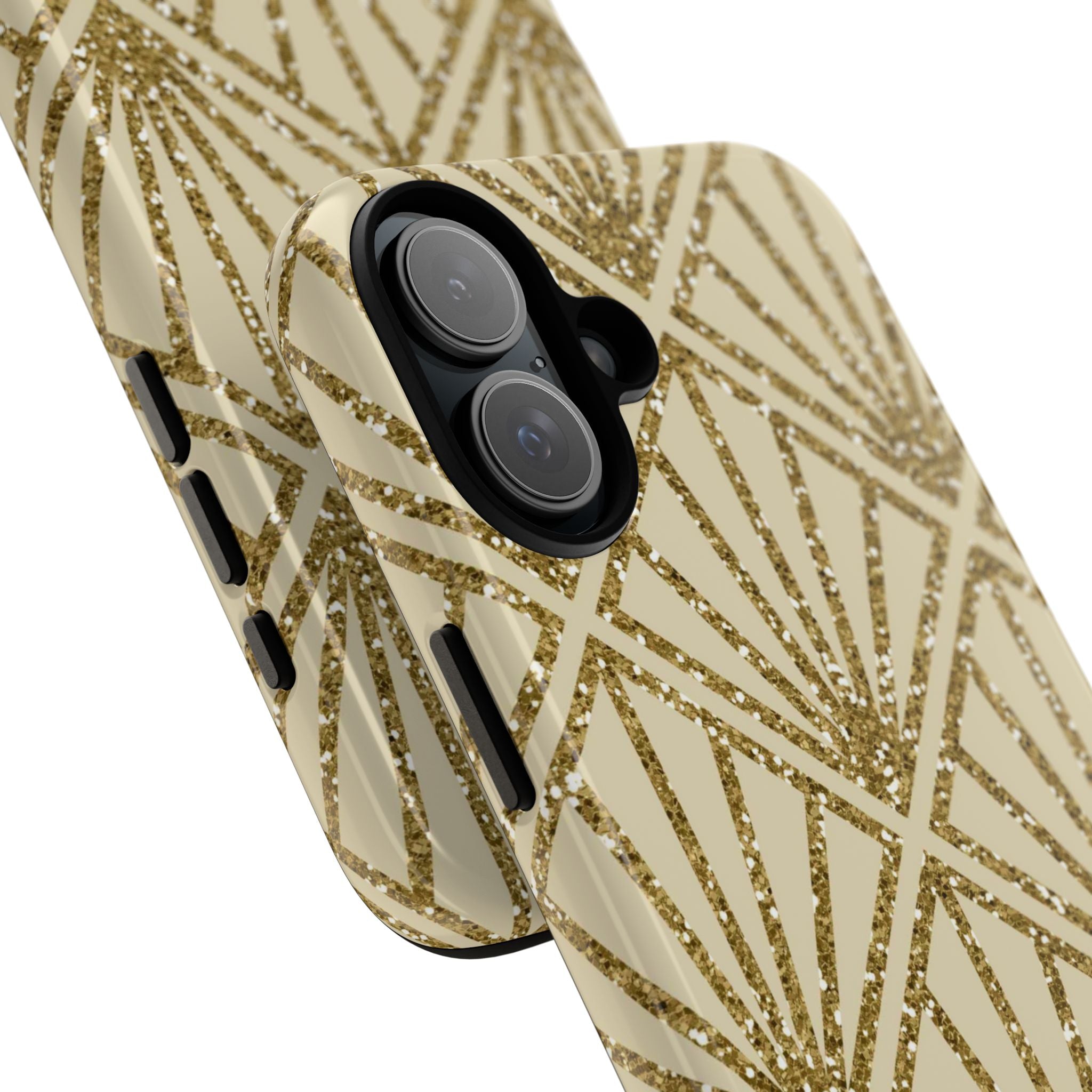 Golden Diamond Radiance iPhone 16 Plus Case - Tough