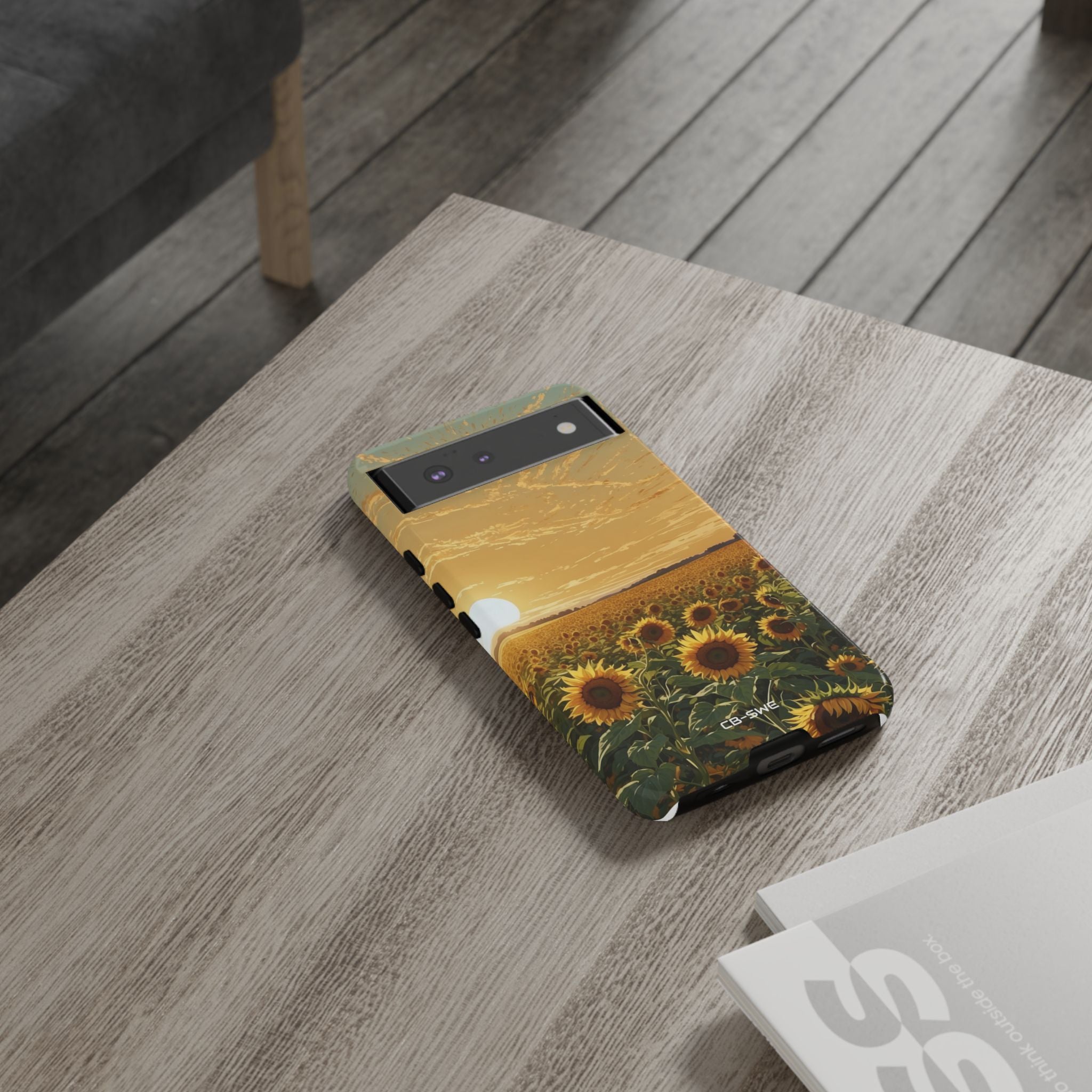 Sunflowers Embrace Sunset - Google Pixel Case