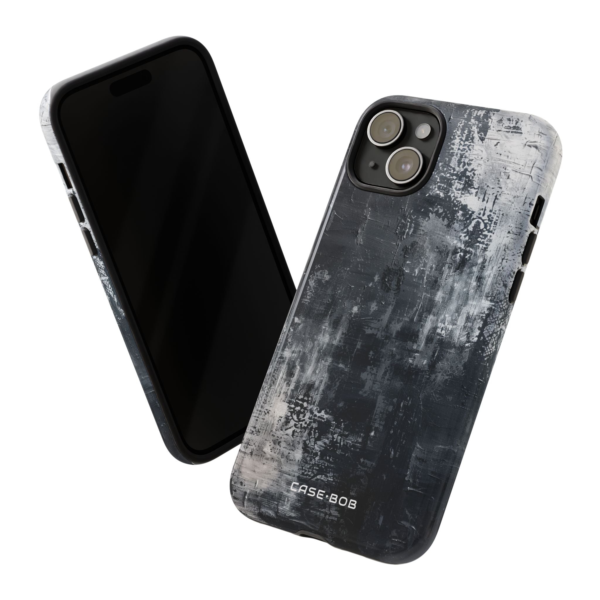 Textured Blackscape iPhone 15 Plus Case - Tough