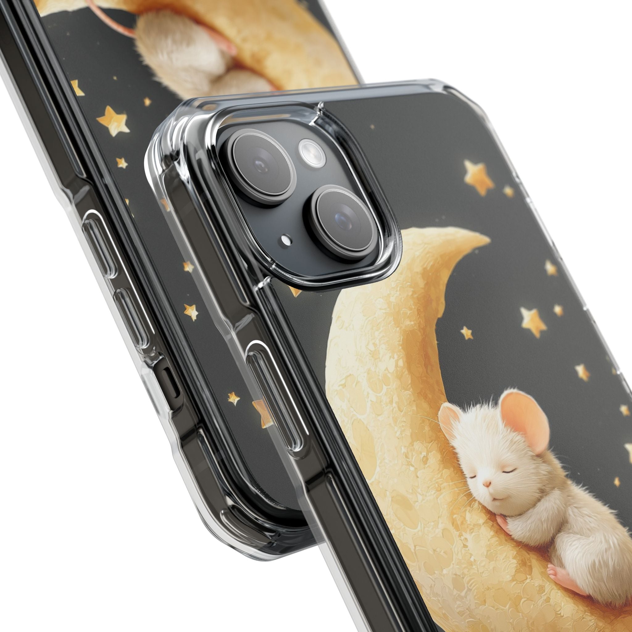 Moon Cradles Mouse iPhone Case - Impact