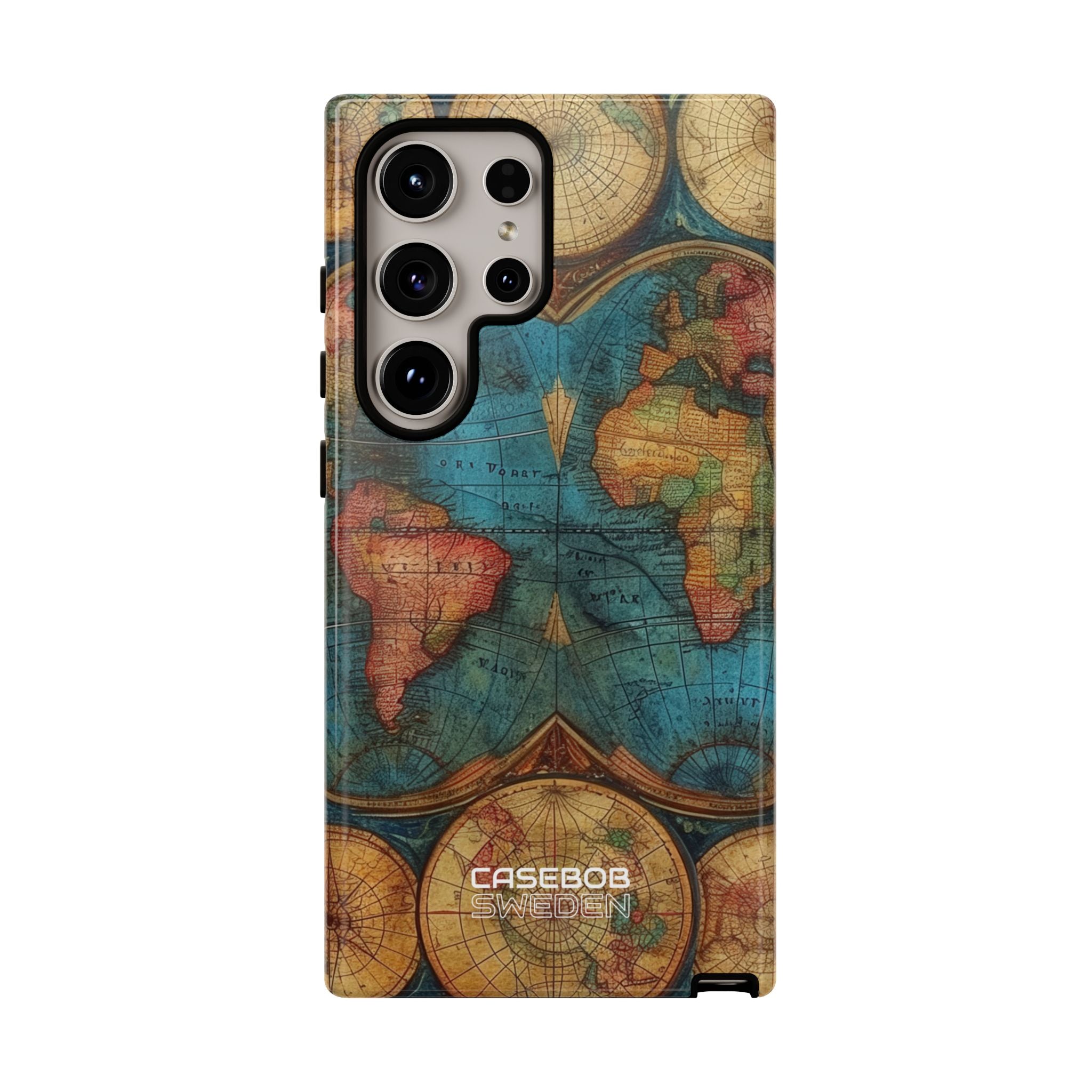 Vintage World Map Samsung S24 - Tough