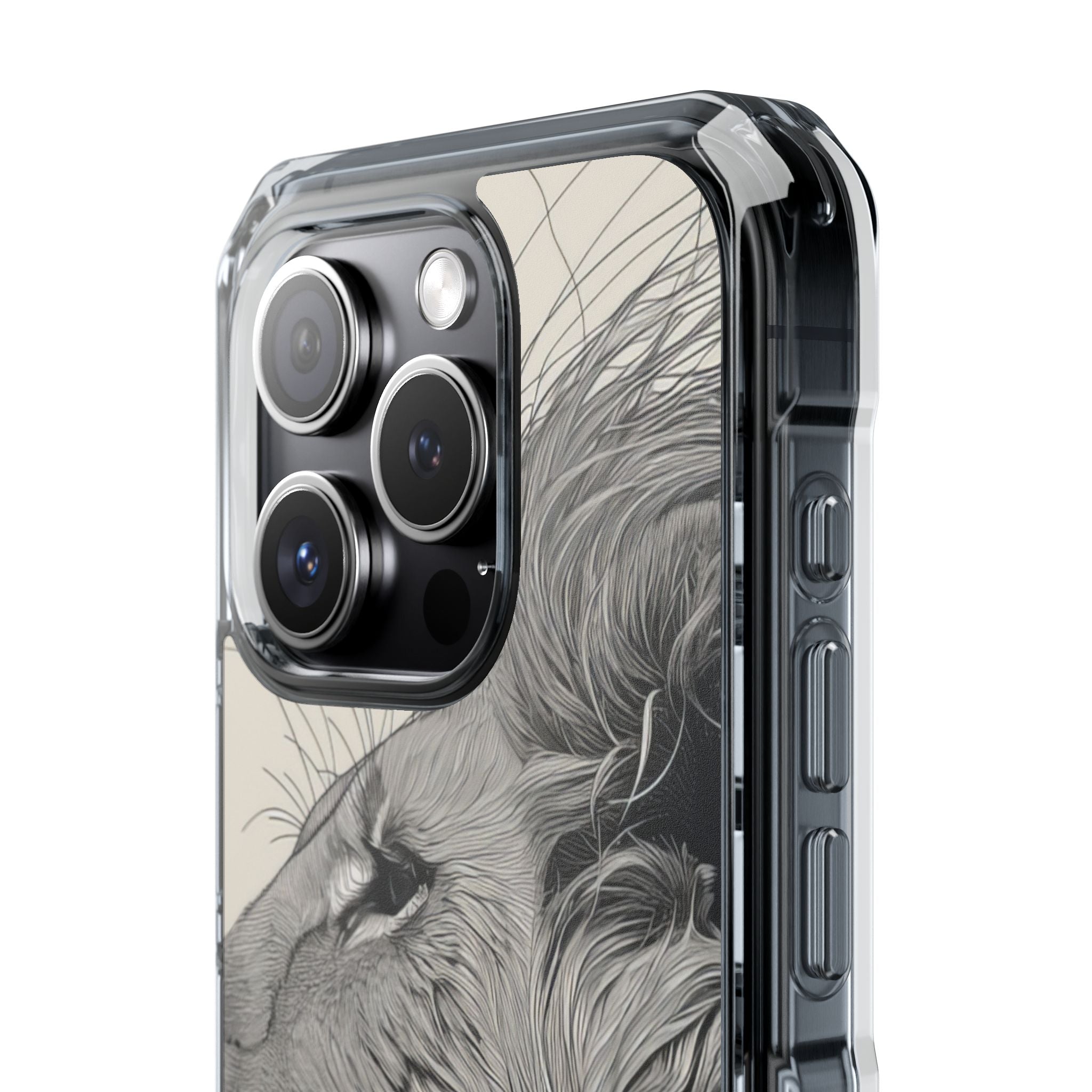 Majestic Lion Profile iPhone 15 - Impact Clear+