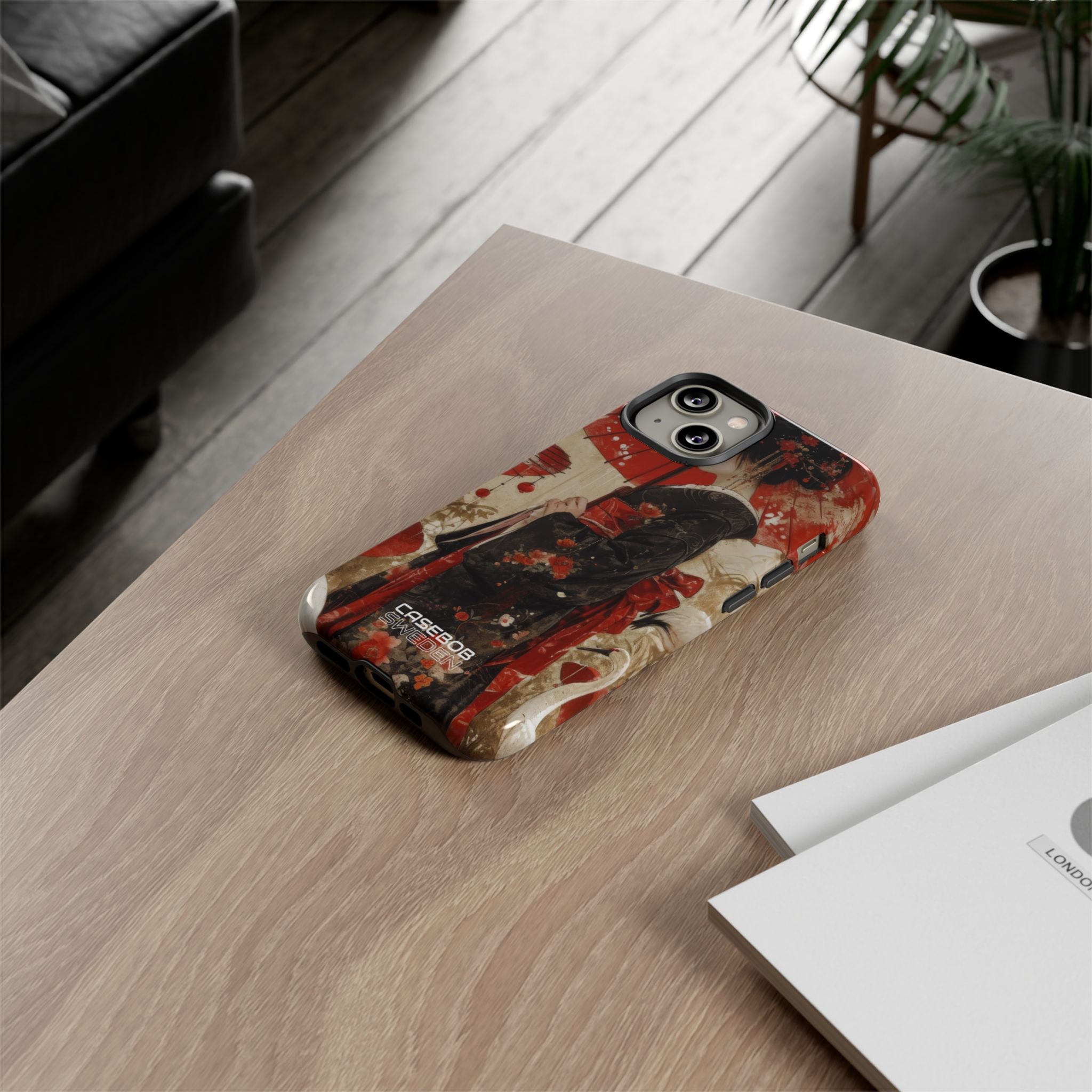 Scarlet Crane Dreams iPhone 14 - Resistente
