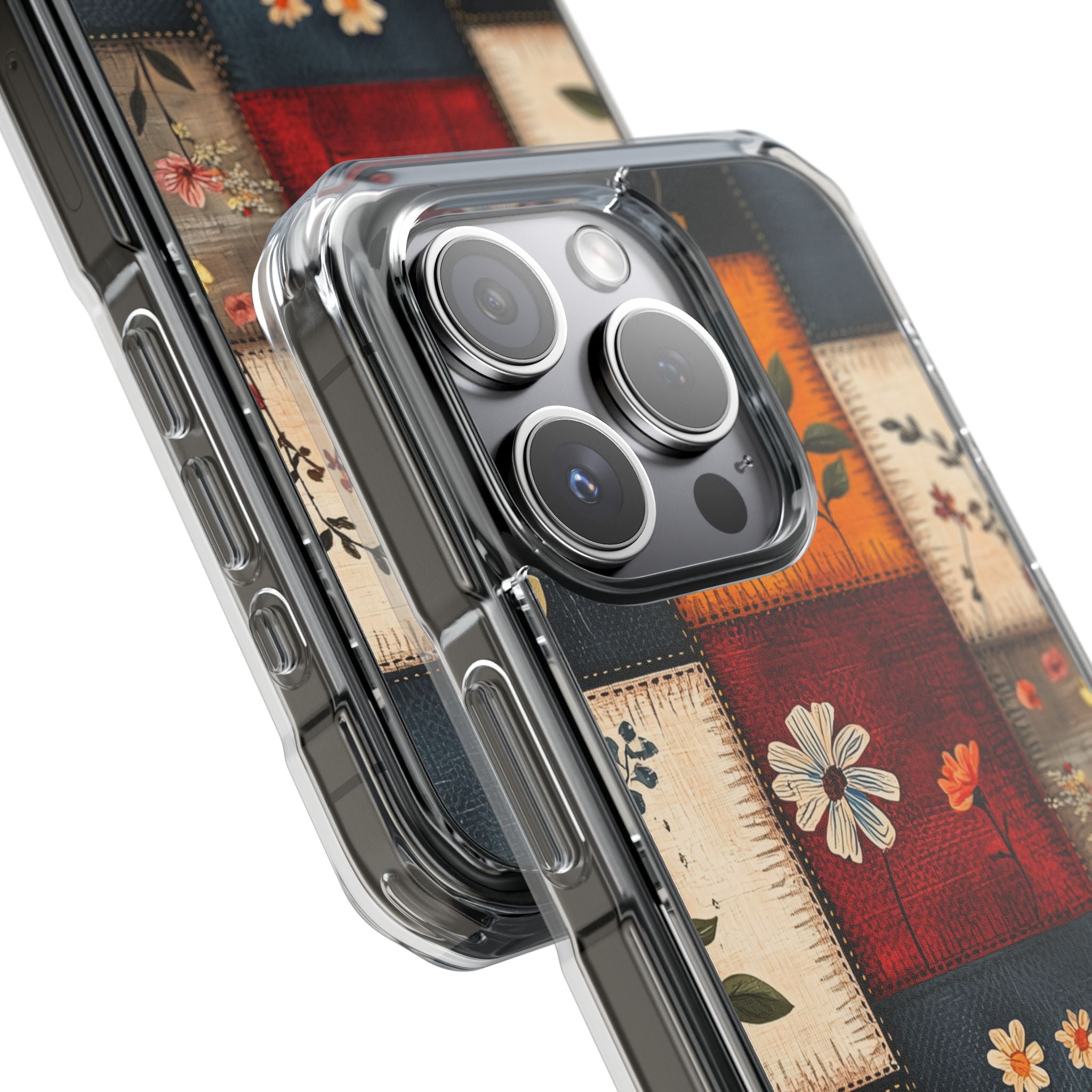Patchwork Blooms iPhone 15 Pro Case - Impact
