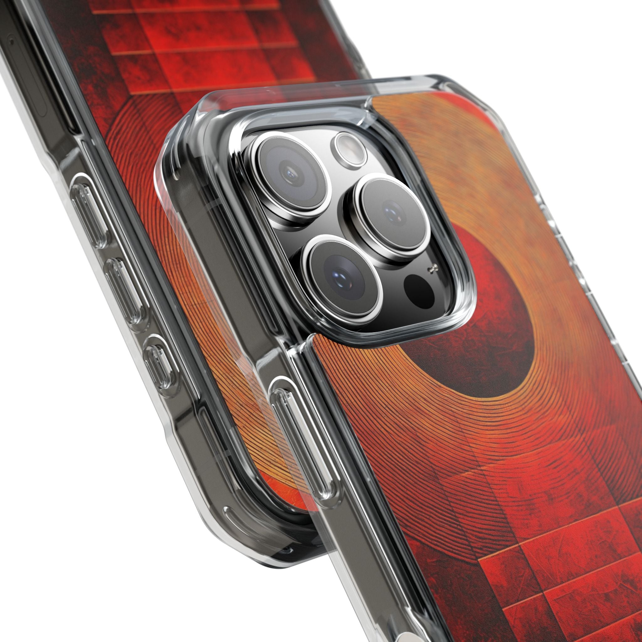 Crimson Orbit iPhone 16 Pro Case - Impact