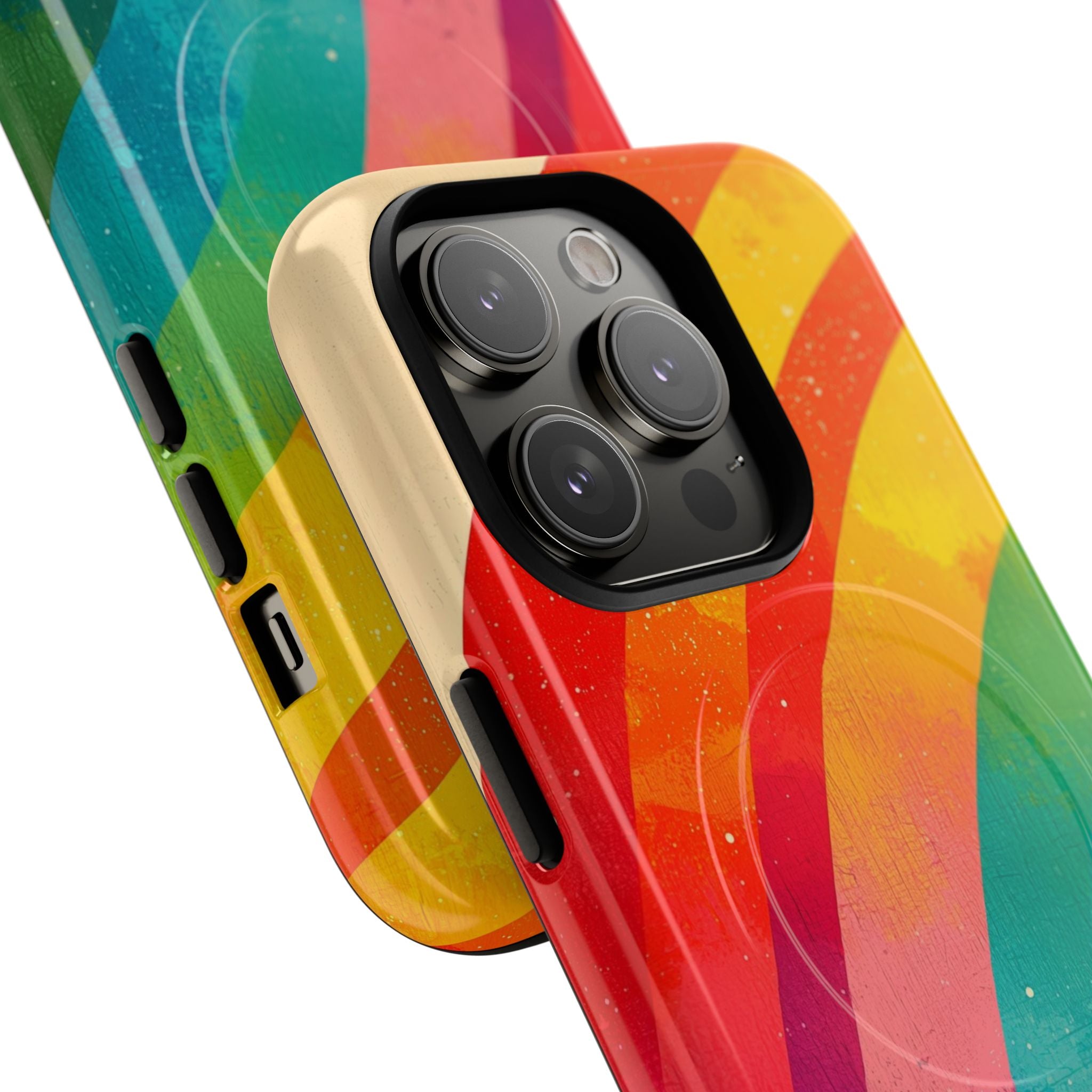 Textured Rainbow Arc iPhone 14 Pro Case - Tough+