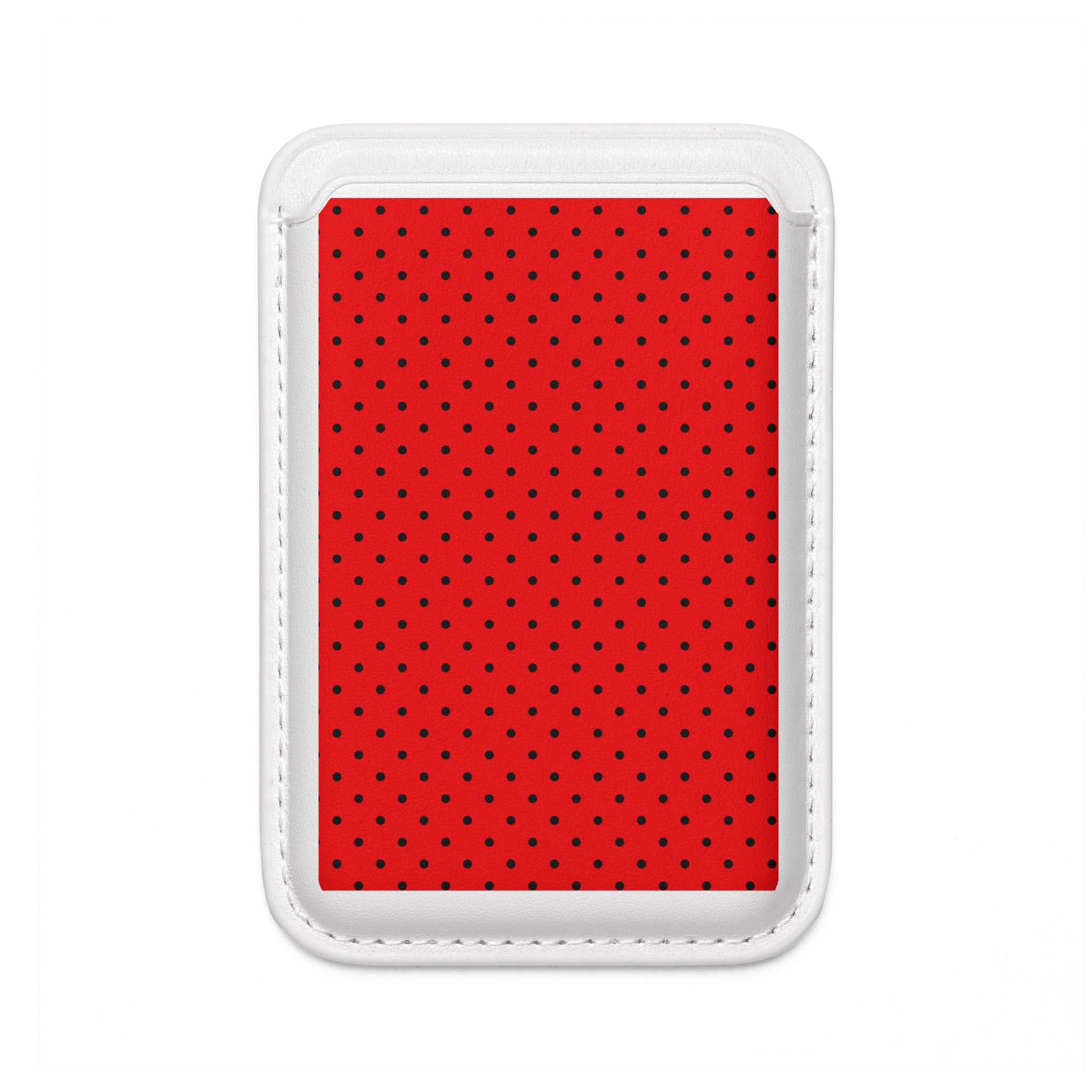 Black Dot Grid Wallet – MagSafe Ready