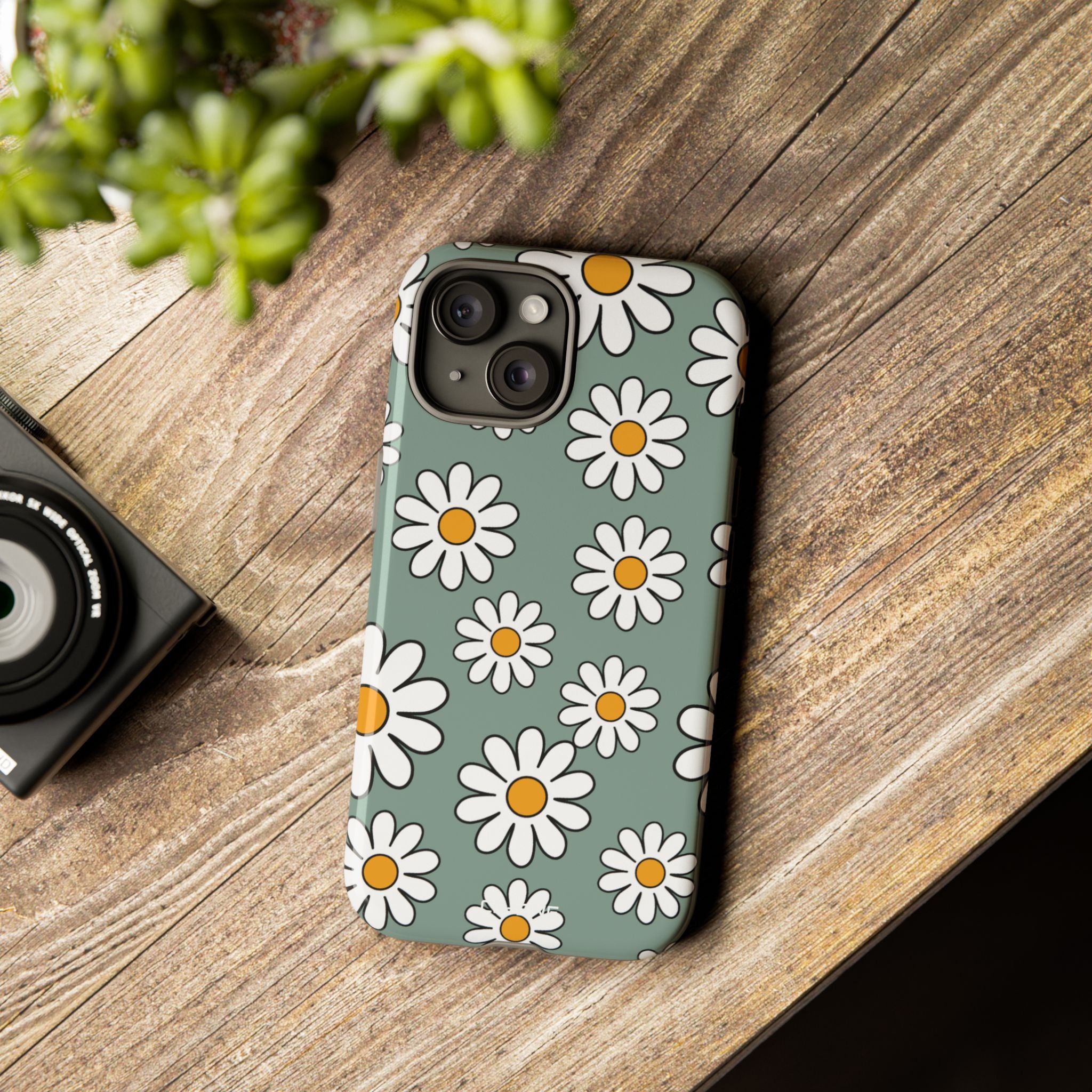 Daisies Dance Playfully - iPhone Case