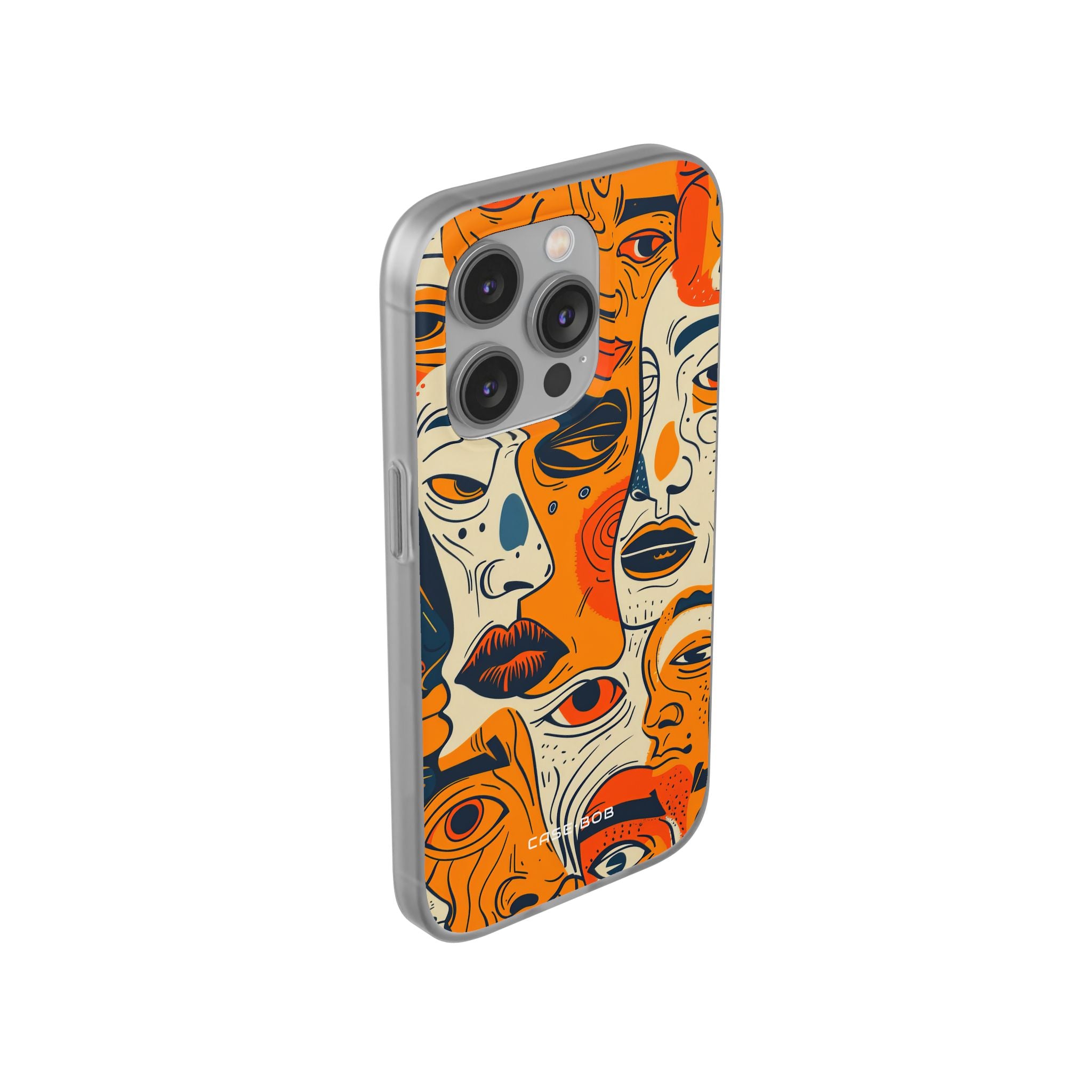 Tangled Faces Sunset iPhone 14 Pro Case - Soft