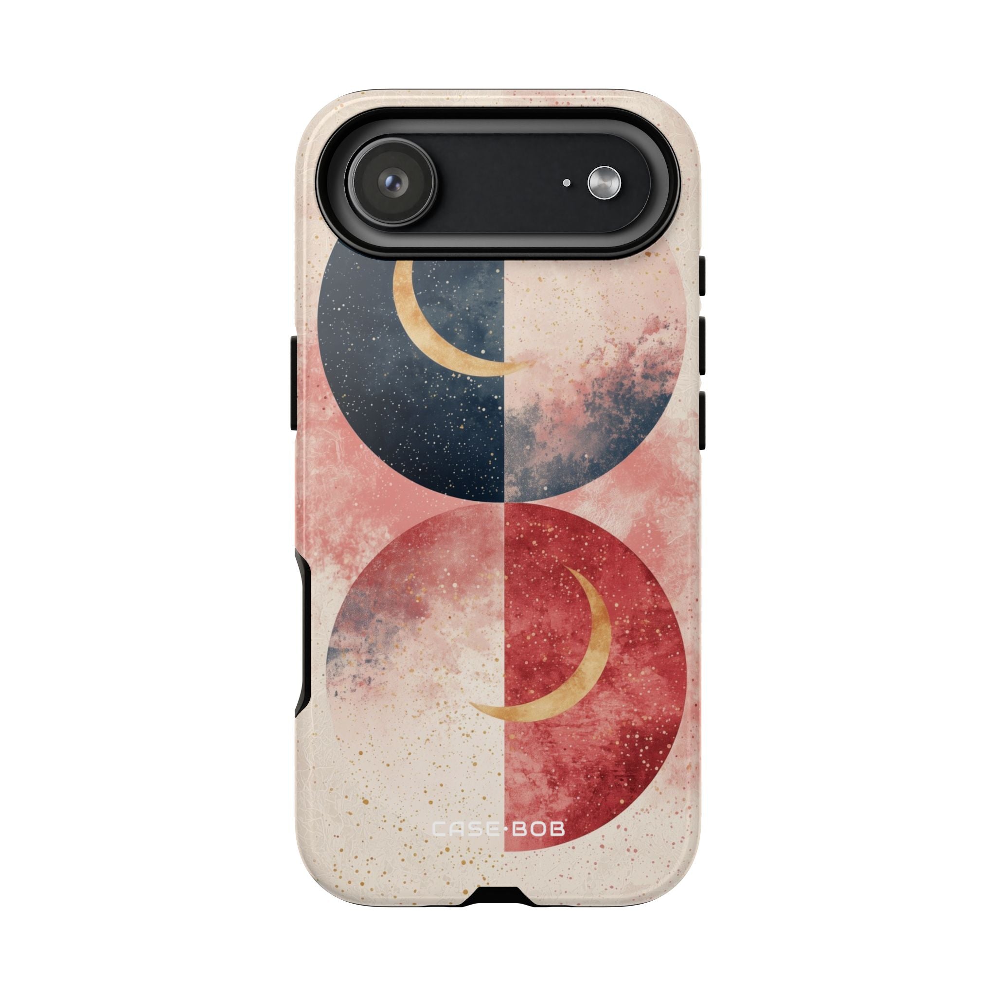 Golden Crescent Circles iPhone 17 Air Case - Tough