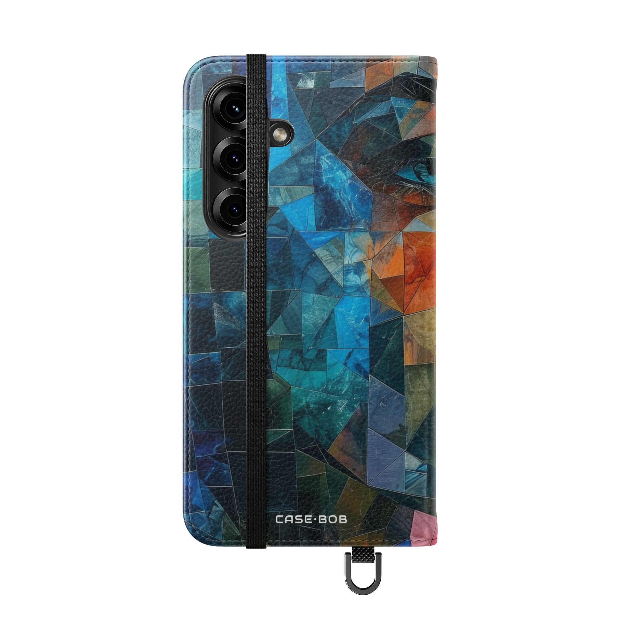 Mosaic Gaze Blue - Samsung S25 Case - Wallet