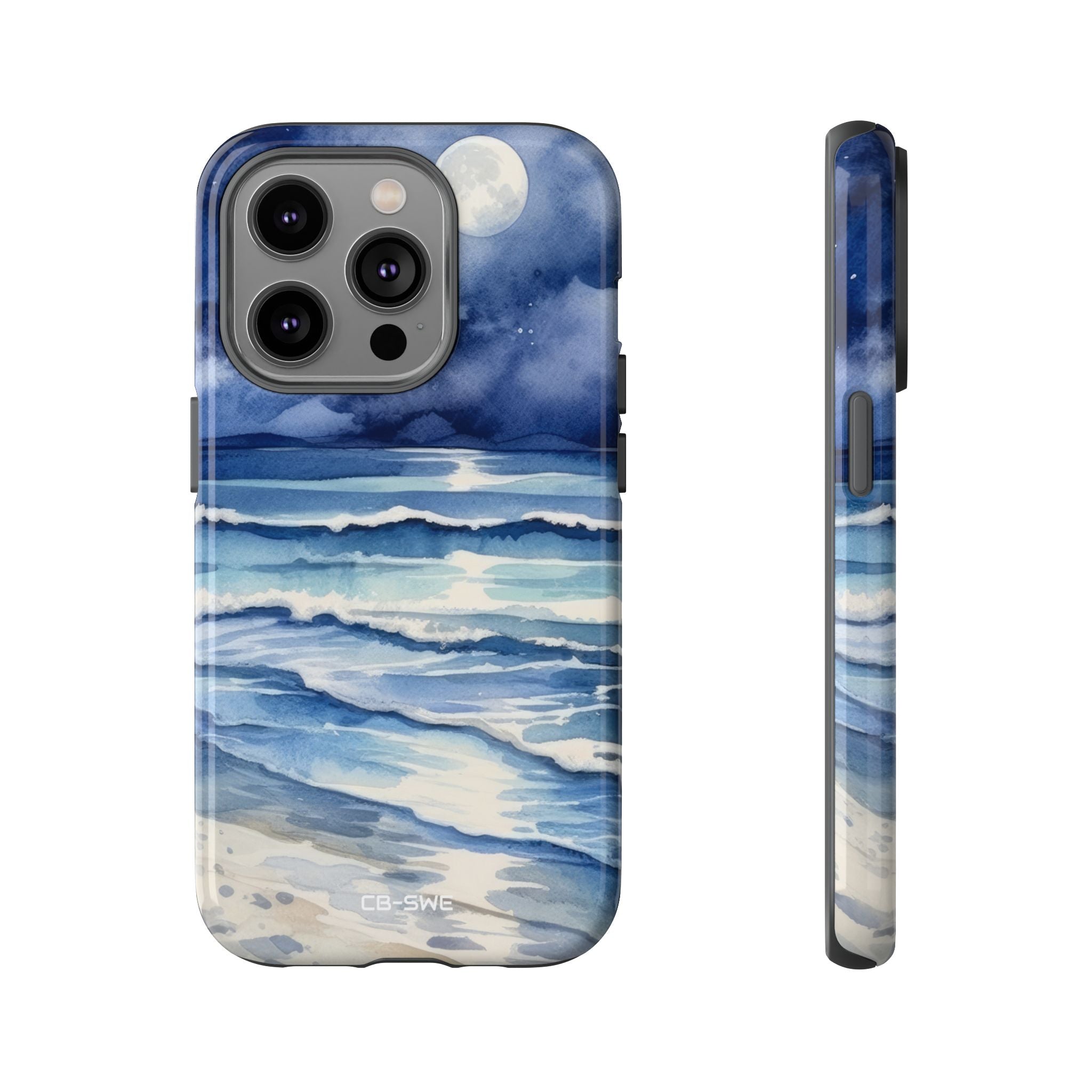 Moonlight Reflects Waves - iPhone Case