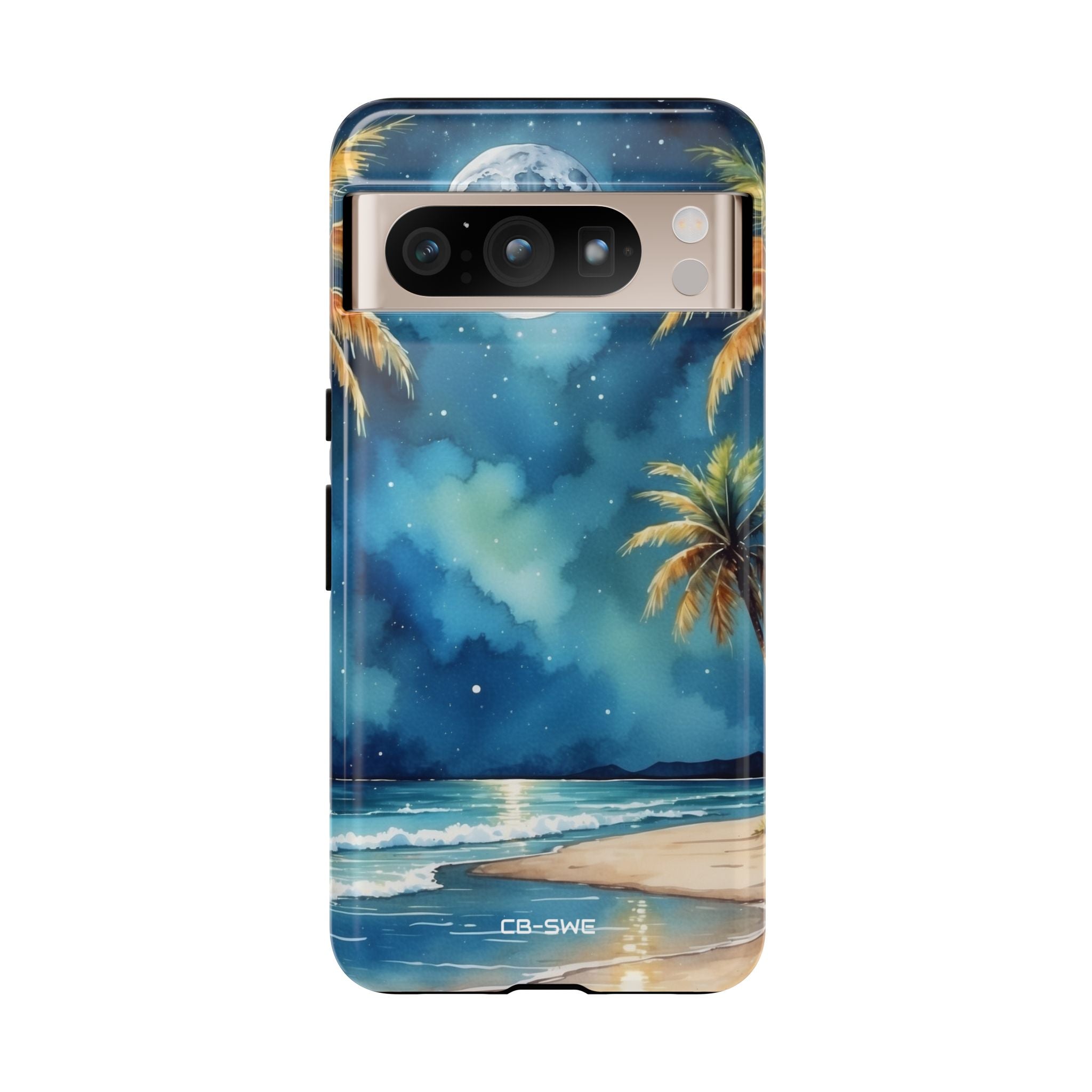 Moonlight Kisses Waves - Google Pixel Case