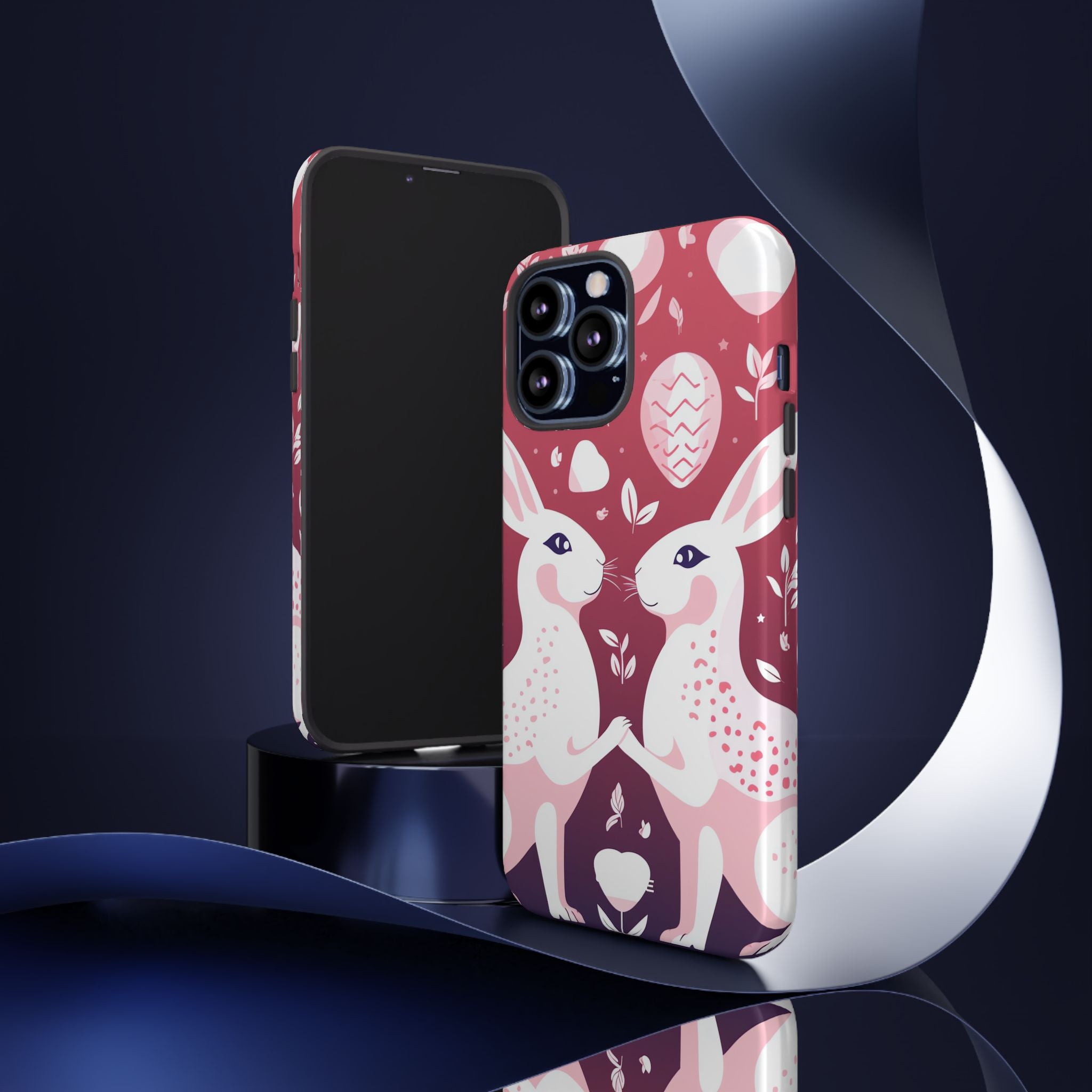 Rabbits Share Joy - iPhone Case