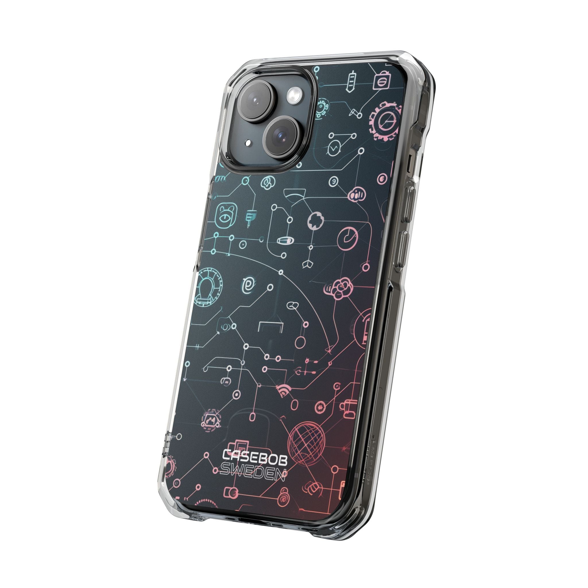 Digital Circuit Flow iPhone 15 - Impact Clear+