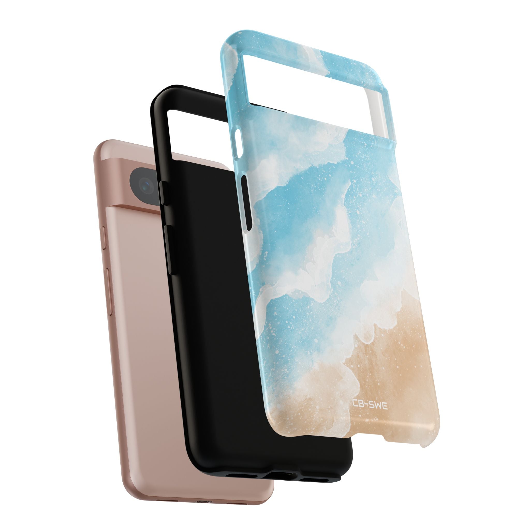 Serene Coastal Whispers - Google Pixel Case