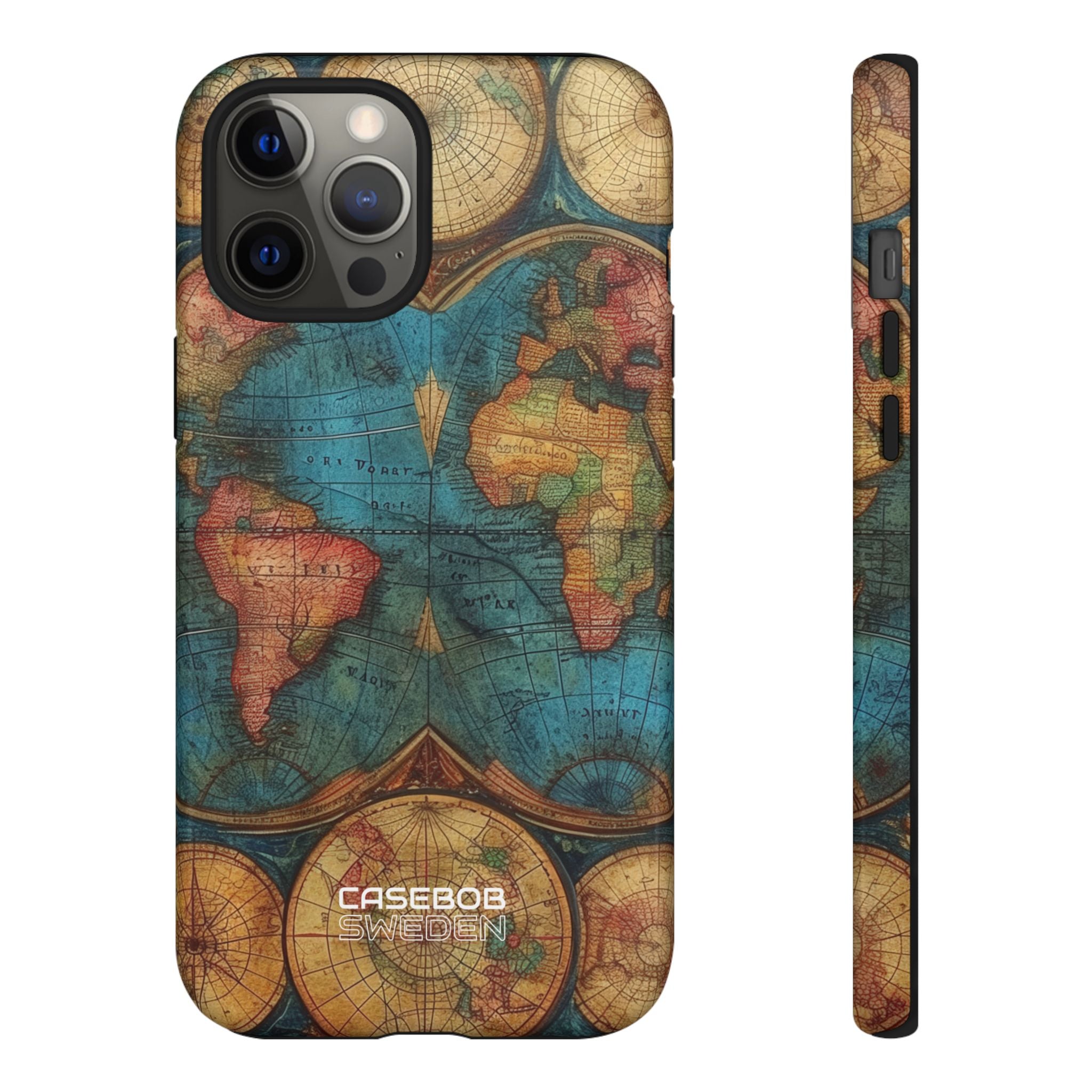 Vintage World Map iPhone 12 - Tough