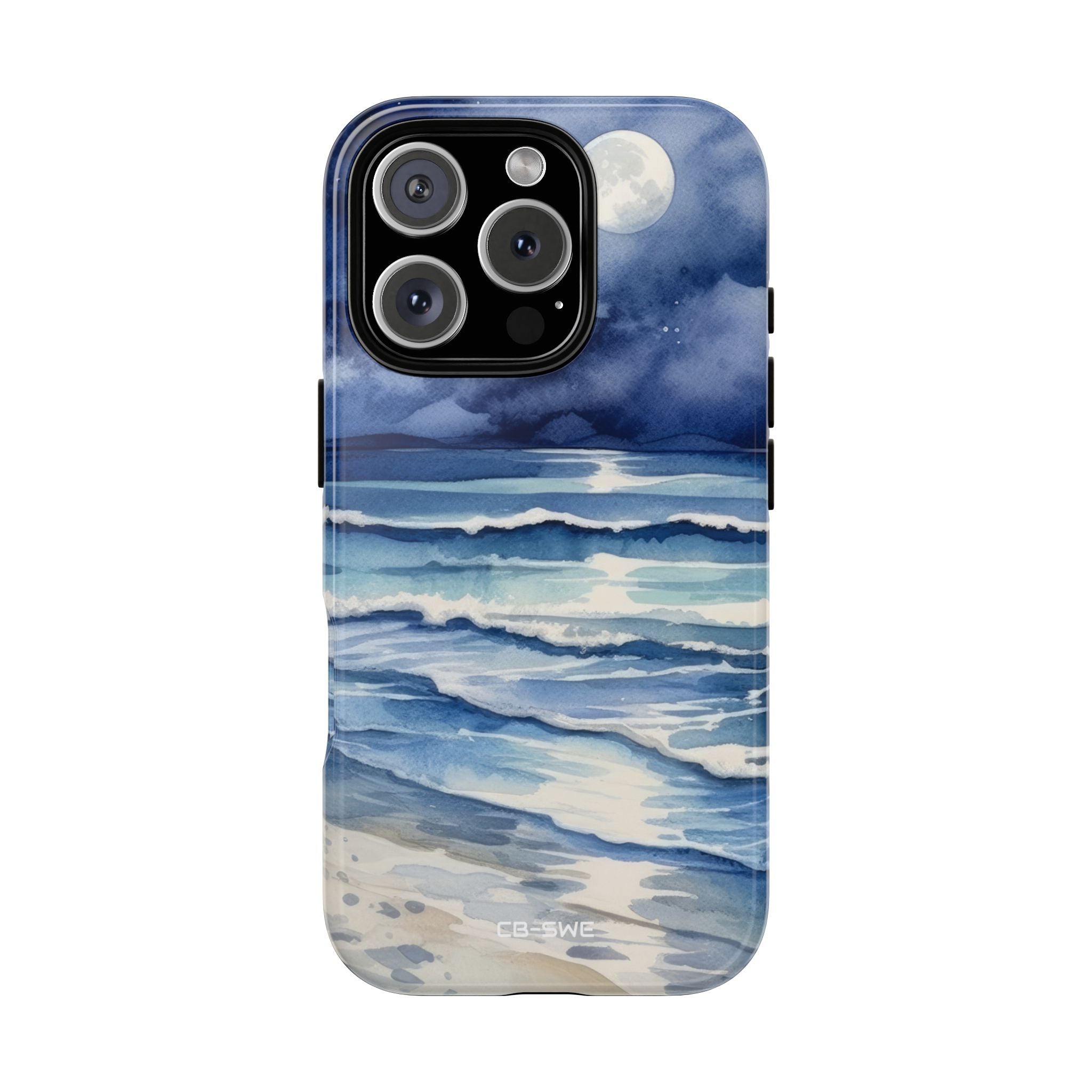 Moonlight Reflects Waves - iPhone Case
