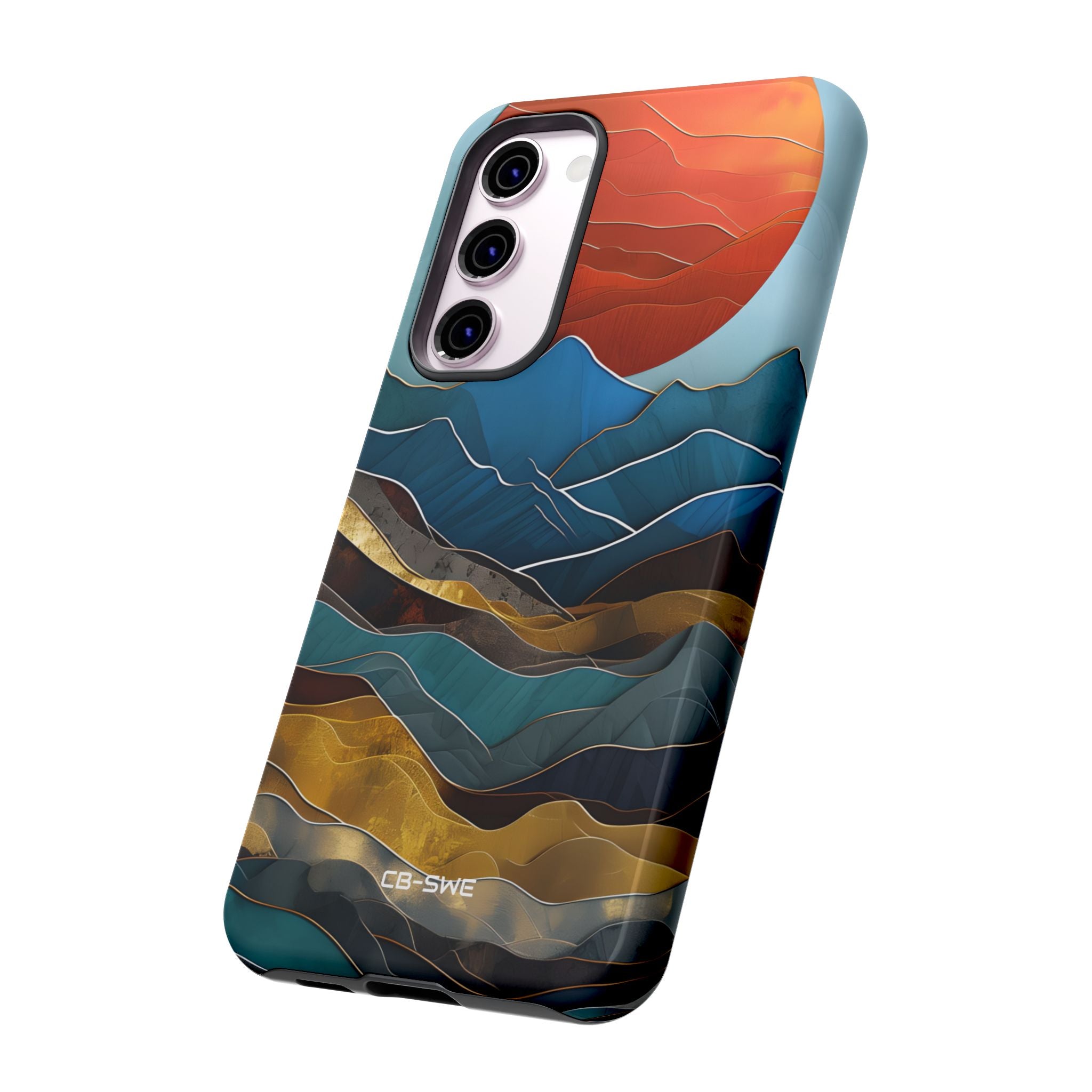 Sunset Geometry Waves - Samsung Case