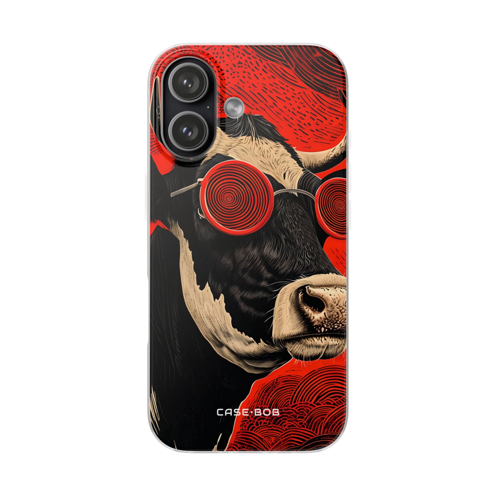 Hypnotic Cow iPhone 17 Case - Soft