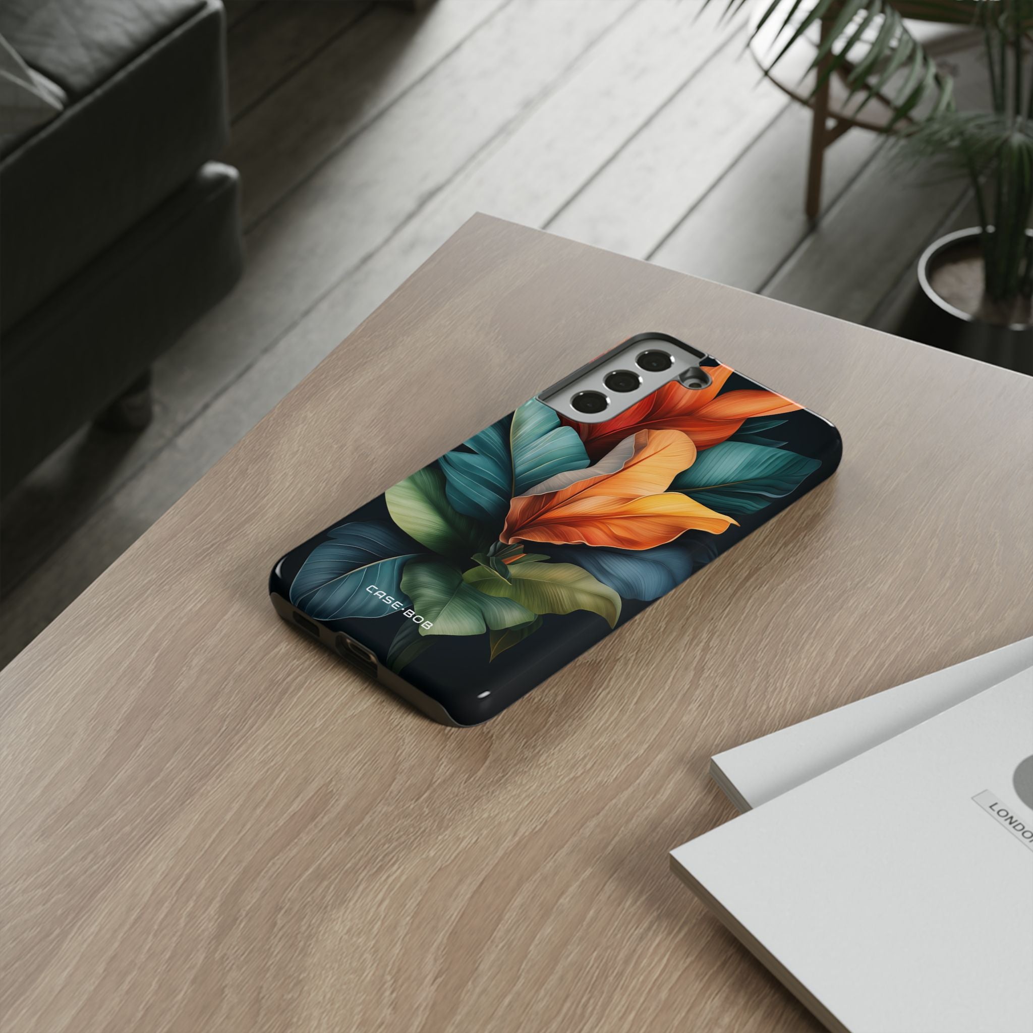Tropical Leafburst Samsung S22 Plus Case - Tough