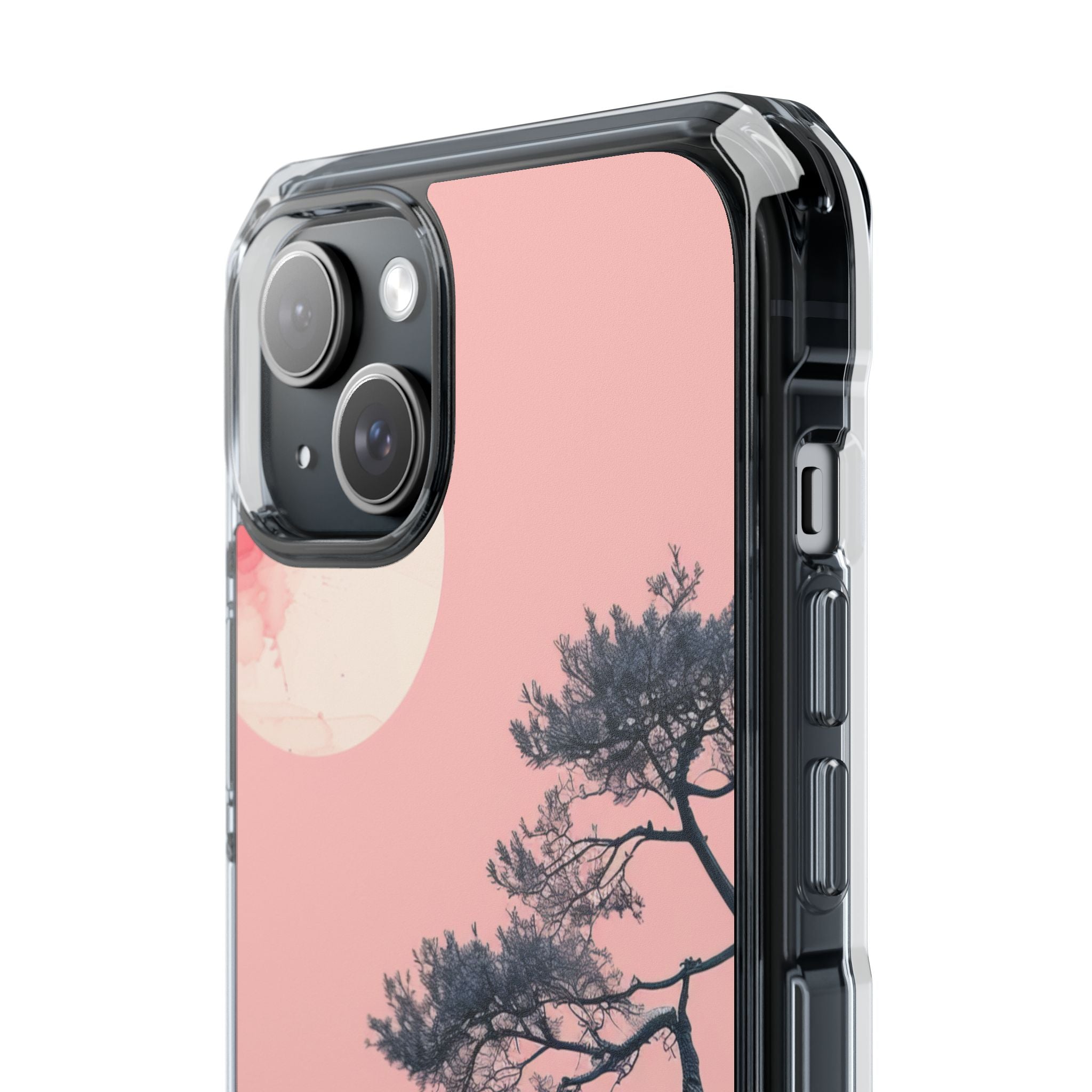 Pink Cliff Solitude iPhone 15 - Impact Clear+