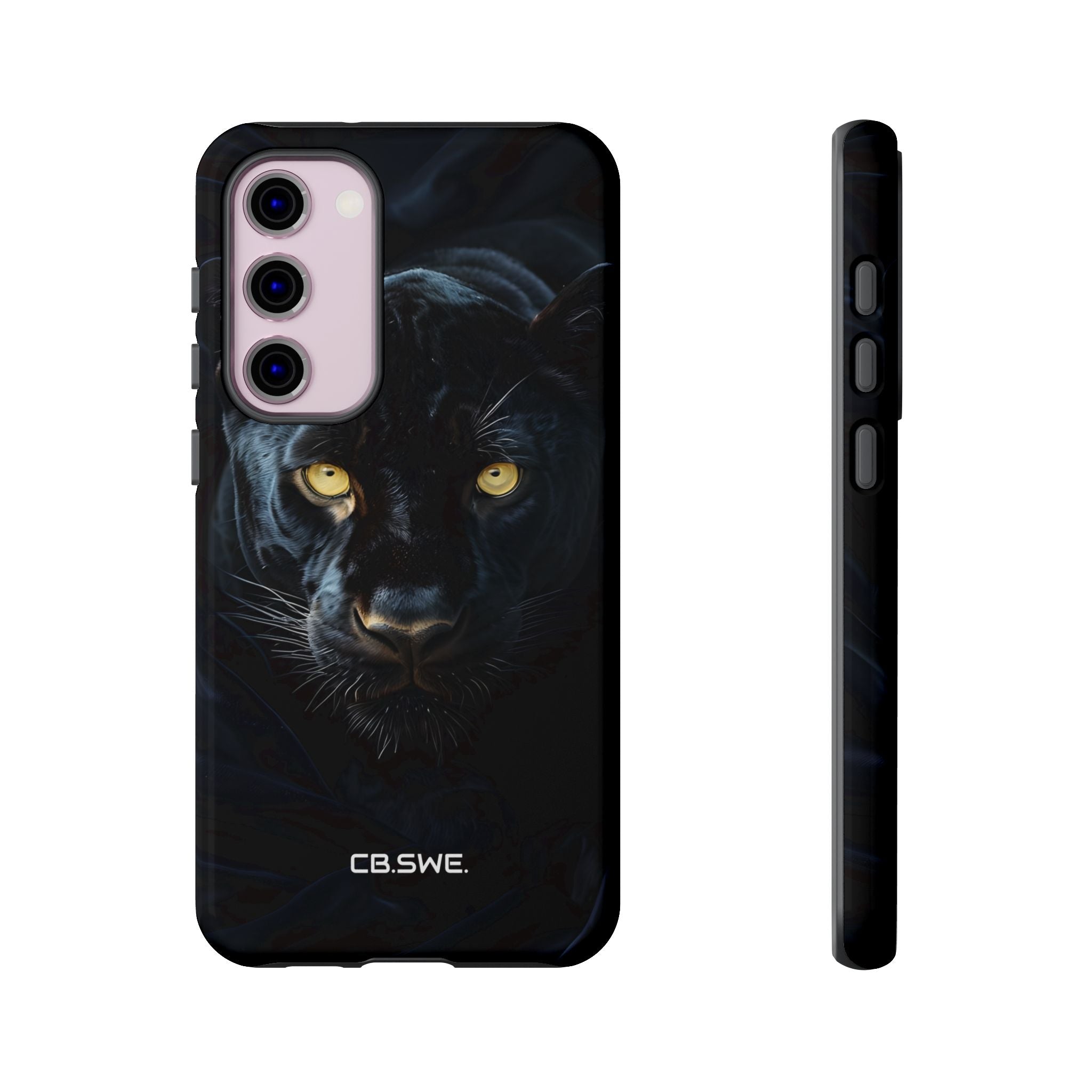 Intense Black Panther Portrait Golden Eyes Samsung S23 - Tough