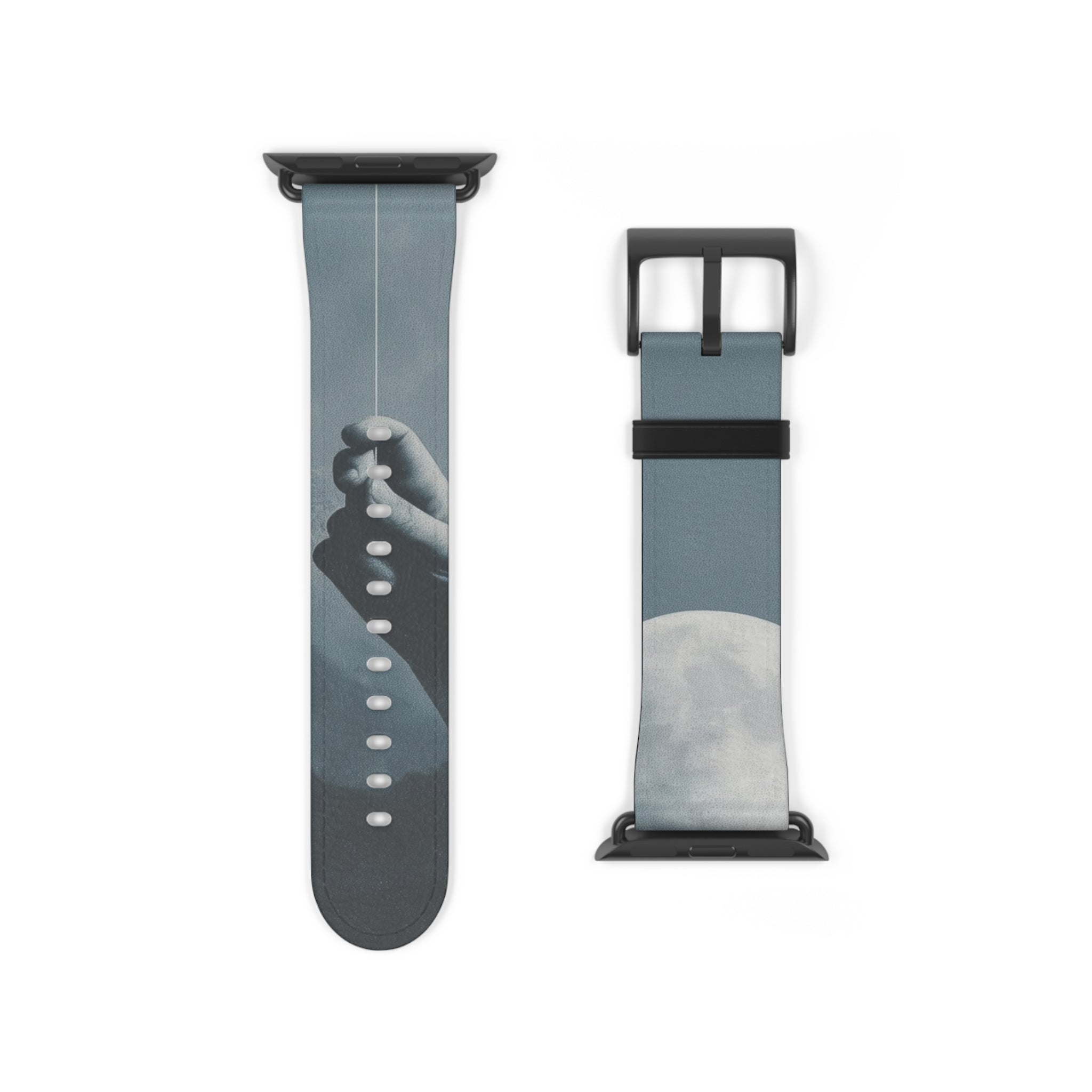 Moon Balloon Blue - Watch Band