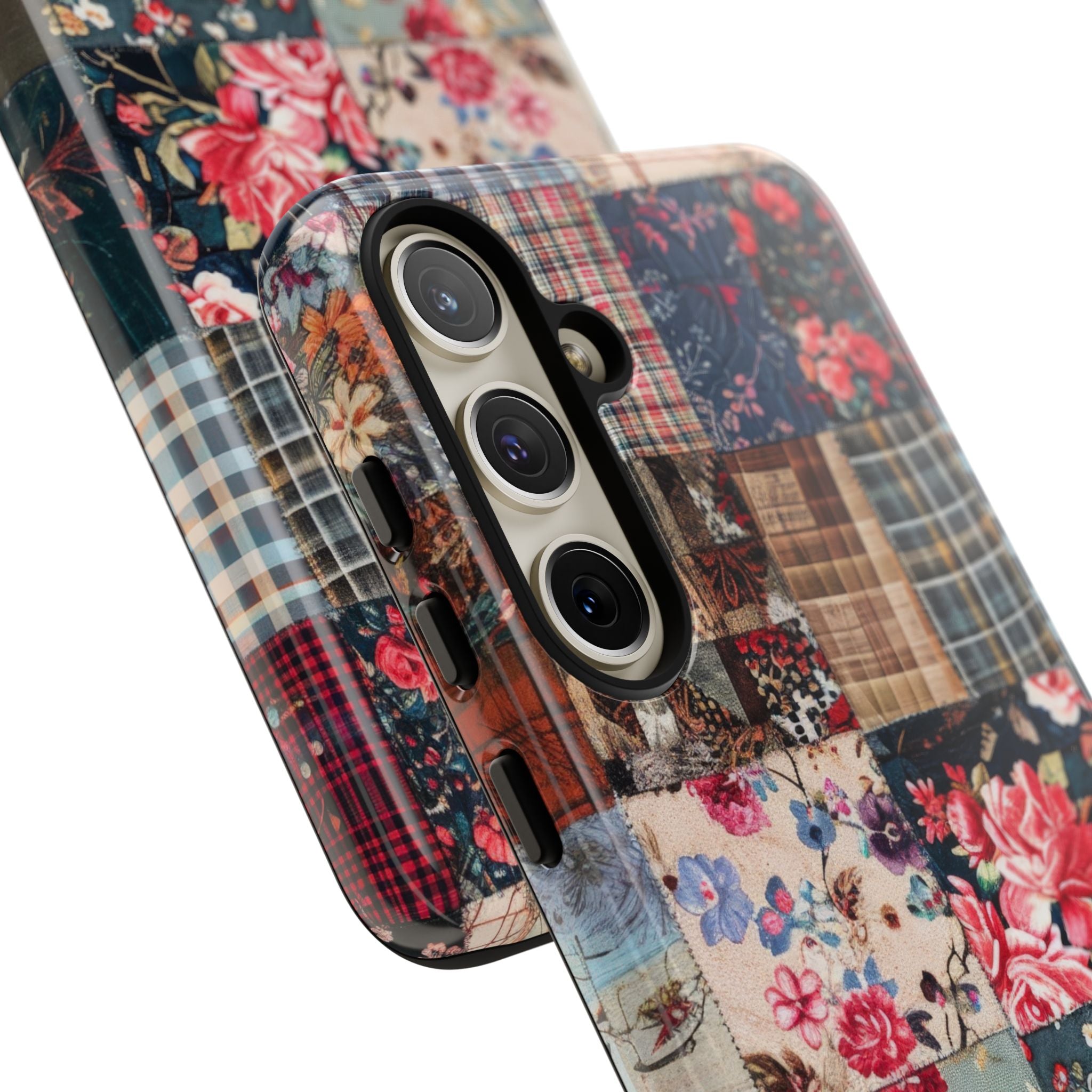 Patchwork Floral Quilt Samsung S24 - Tough