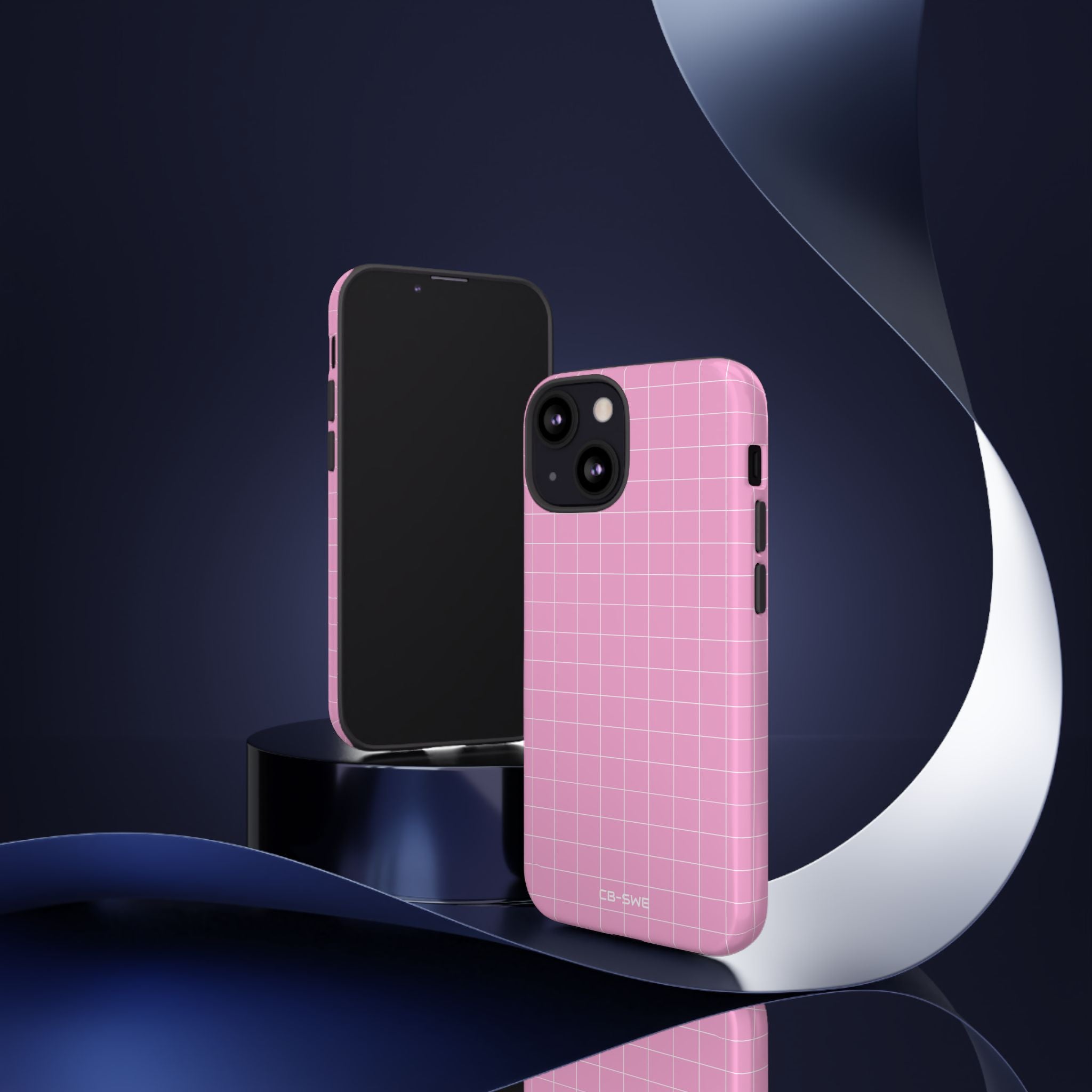 Pink Squares Align - iPhone Case