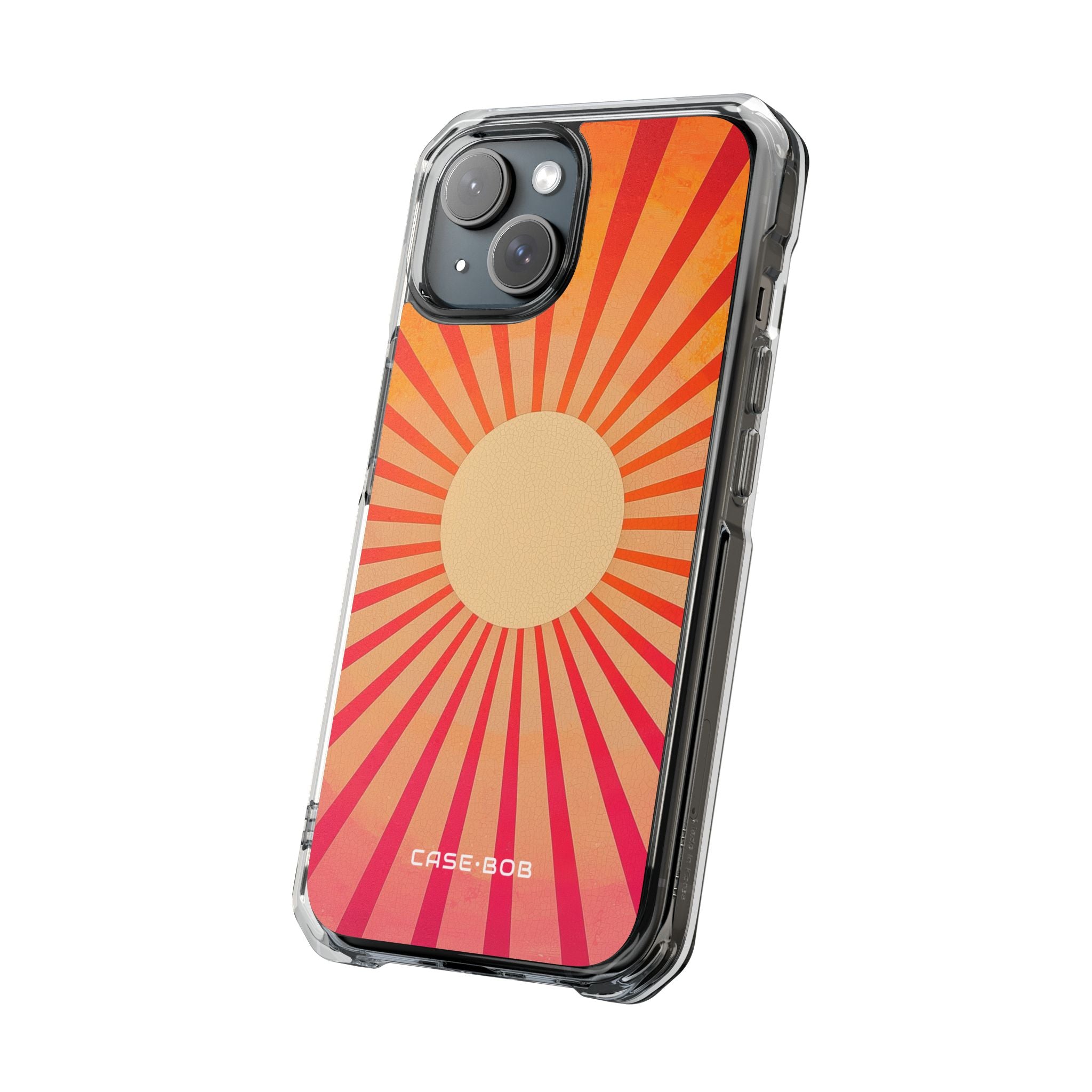 Cracked Sunburst iPhone 15 Case - Impact