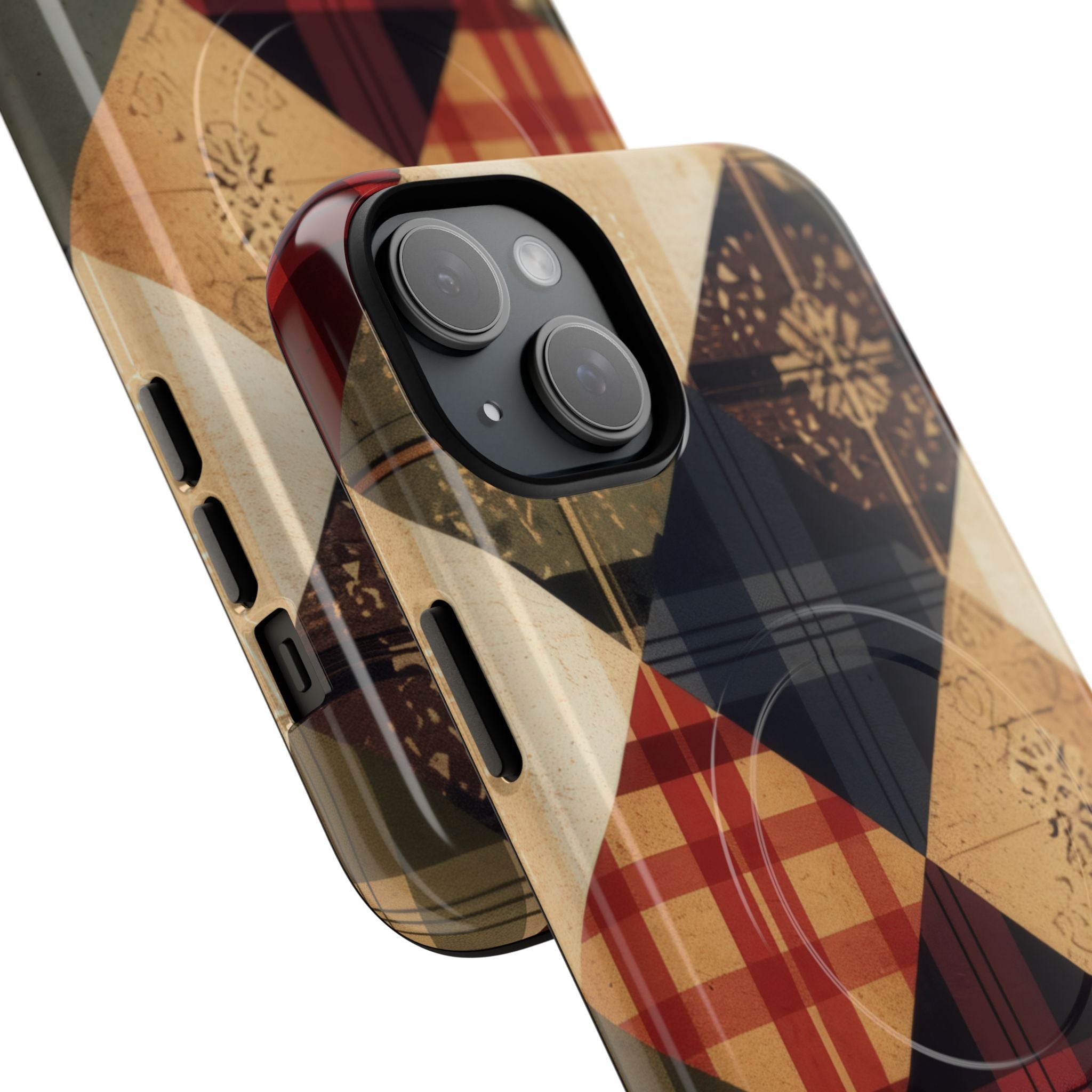 Rustik Quilt Charm iPhone 15 - Tough+