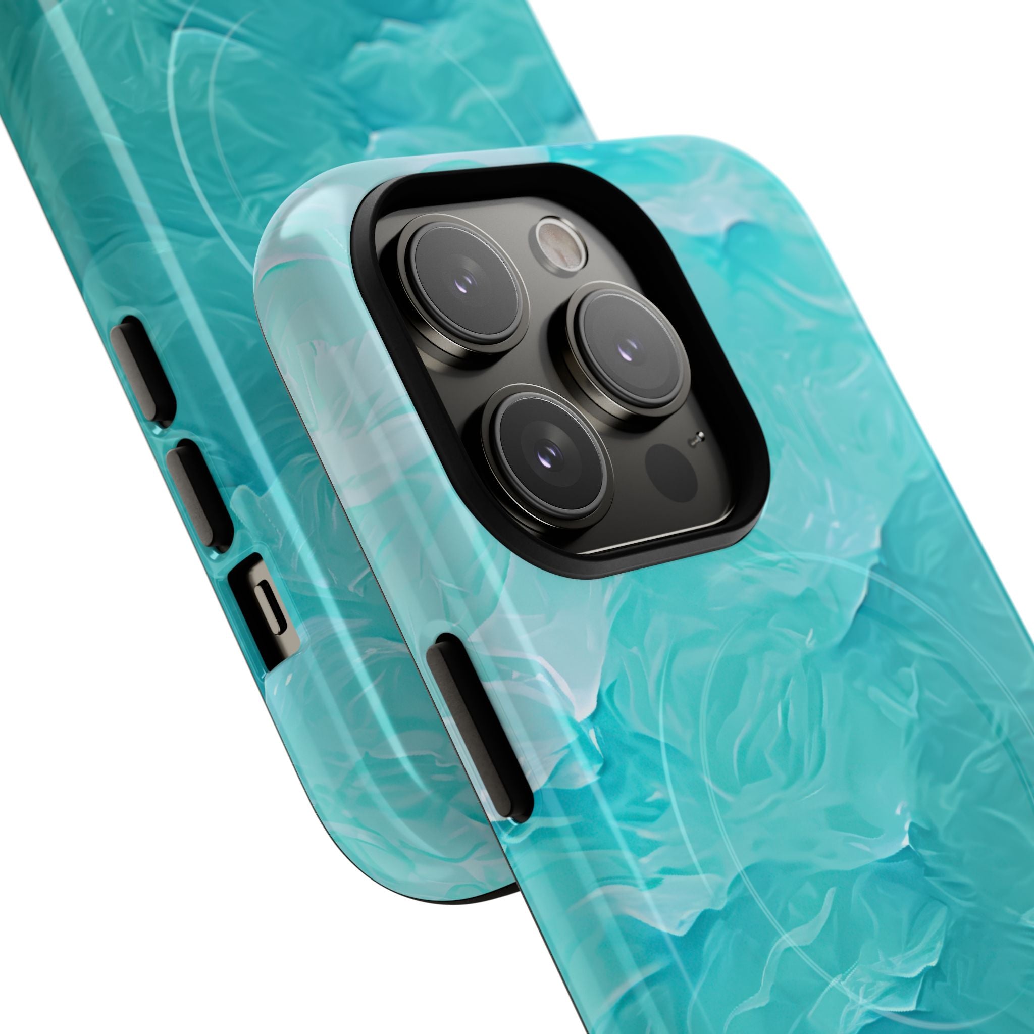 Soothing Aqua Currents iPhone 14 - Tough+