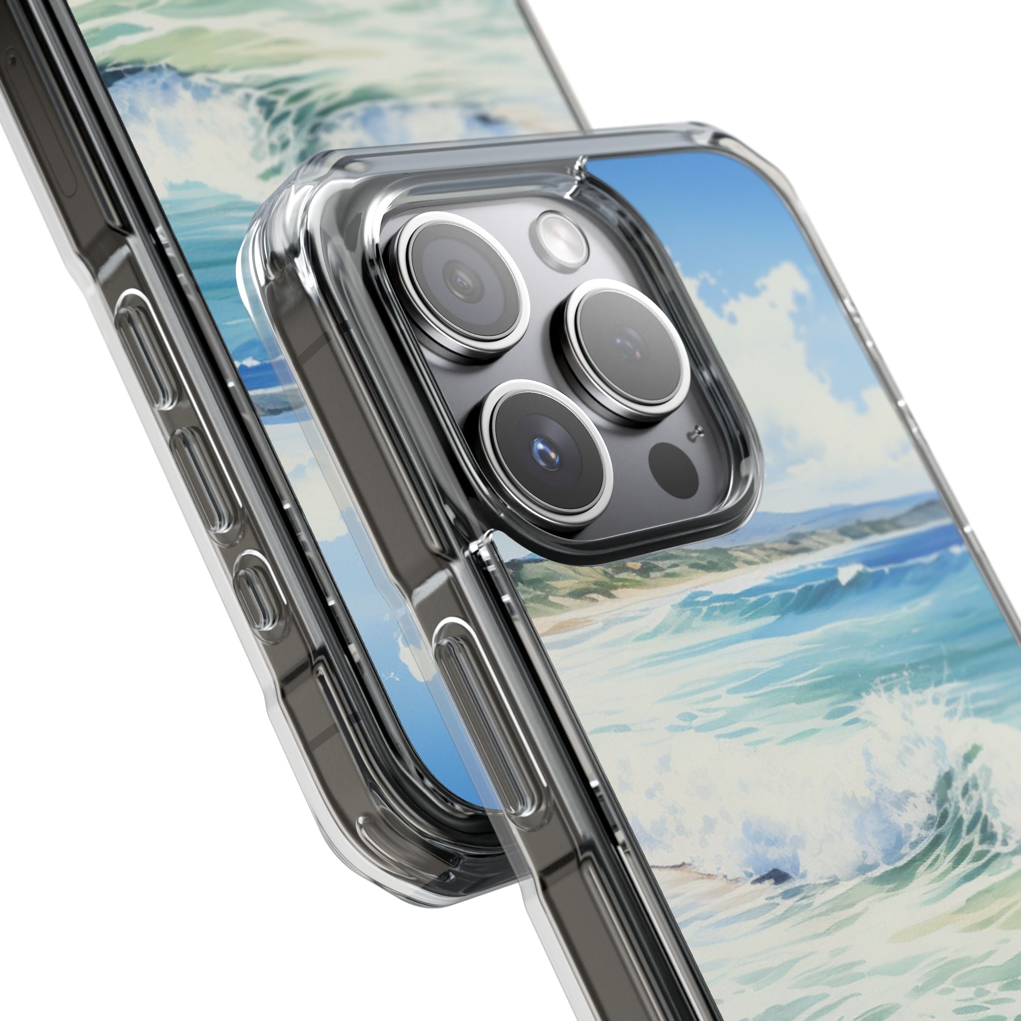 Serene Coastal Watercolors iPhone Case - Impact