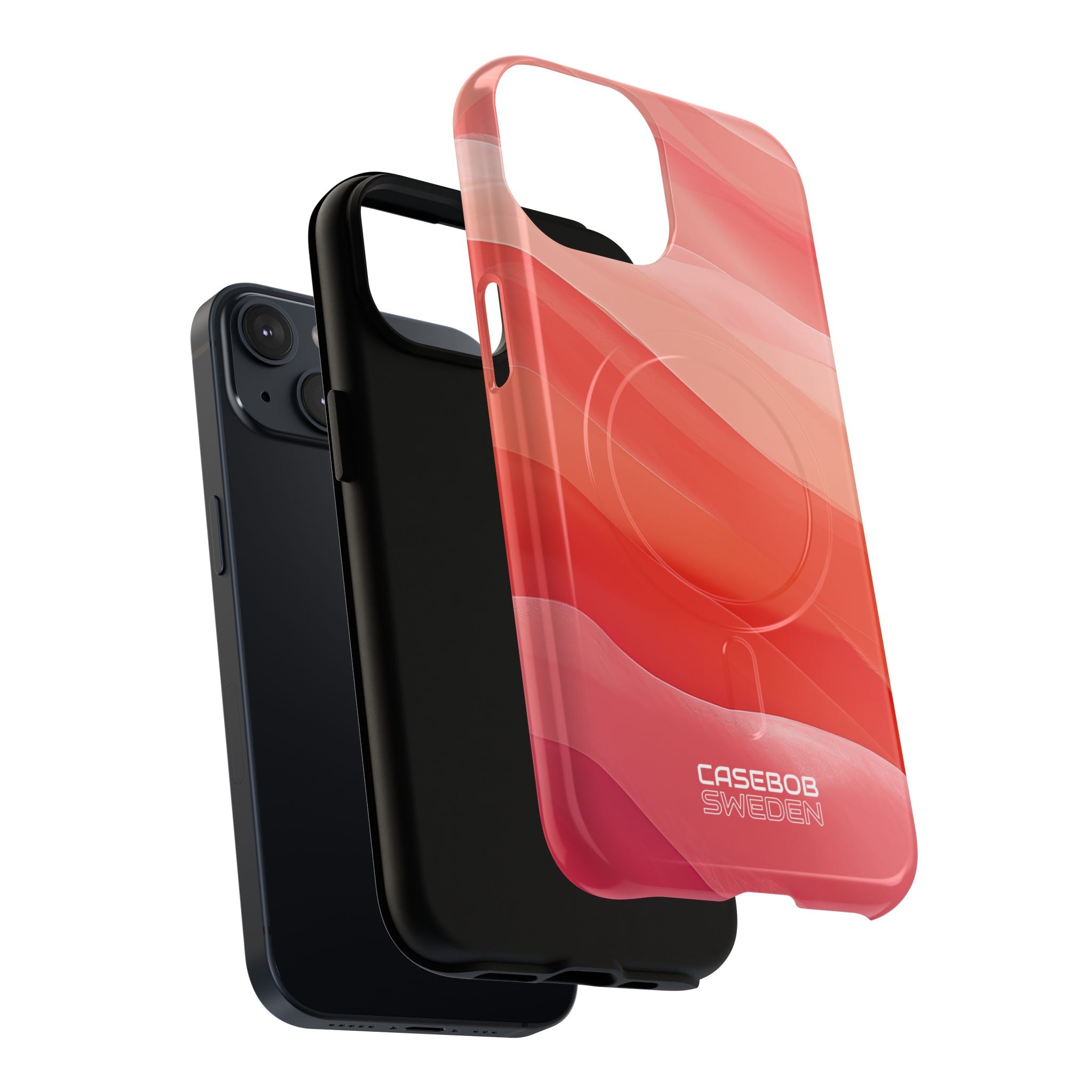 Flowing Coral Waves iPhone 14 - Tough+